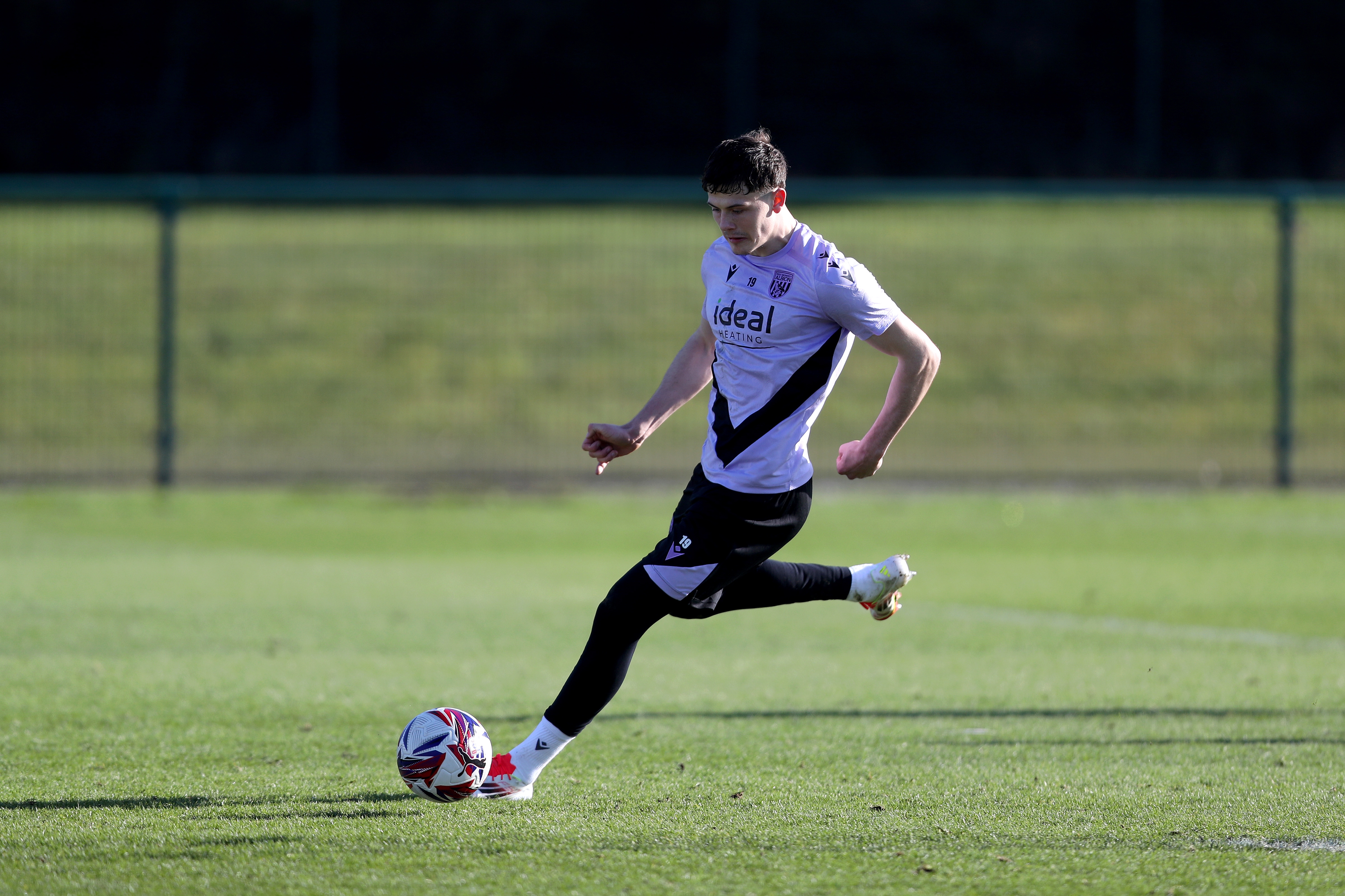 Albion players in training.