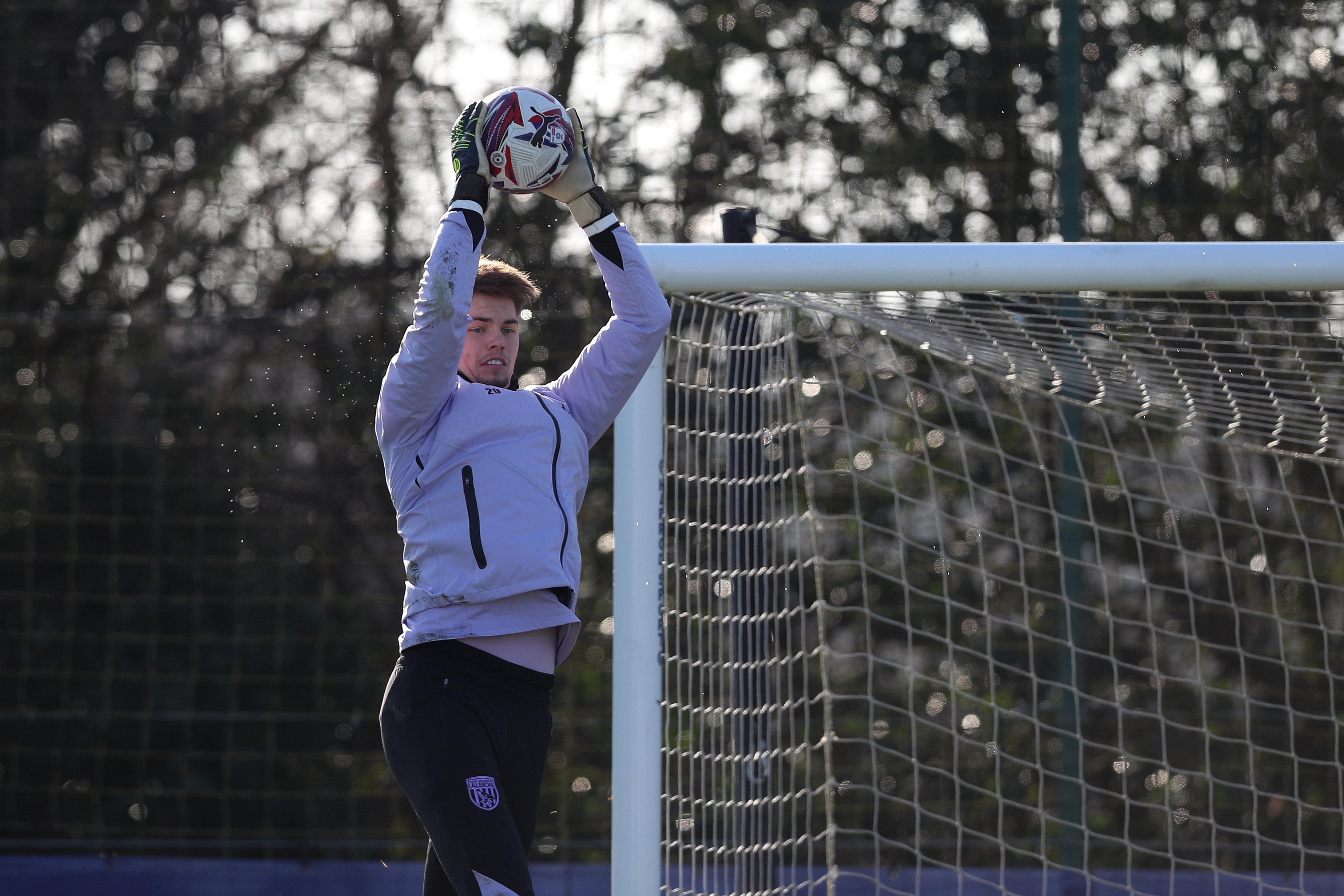 Albion players in training.