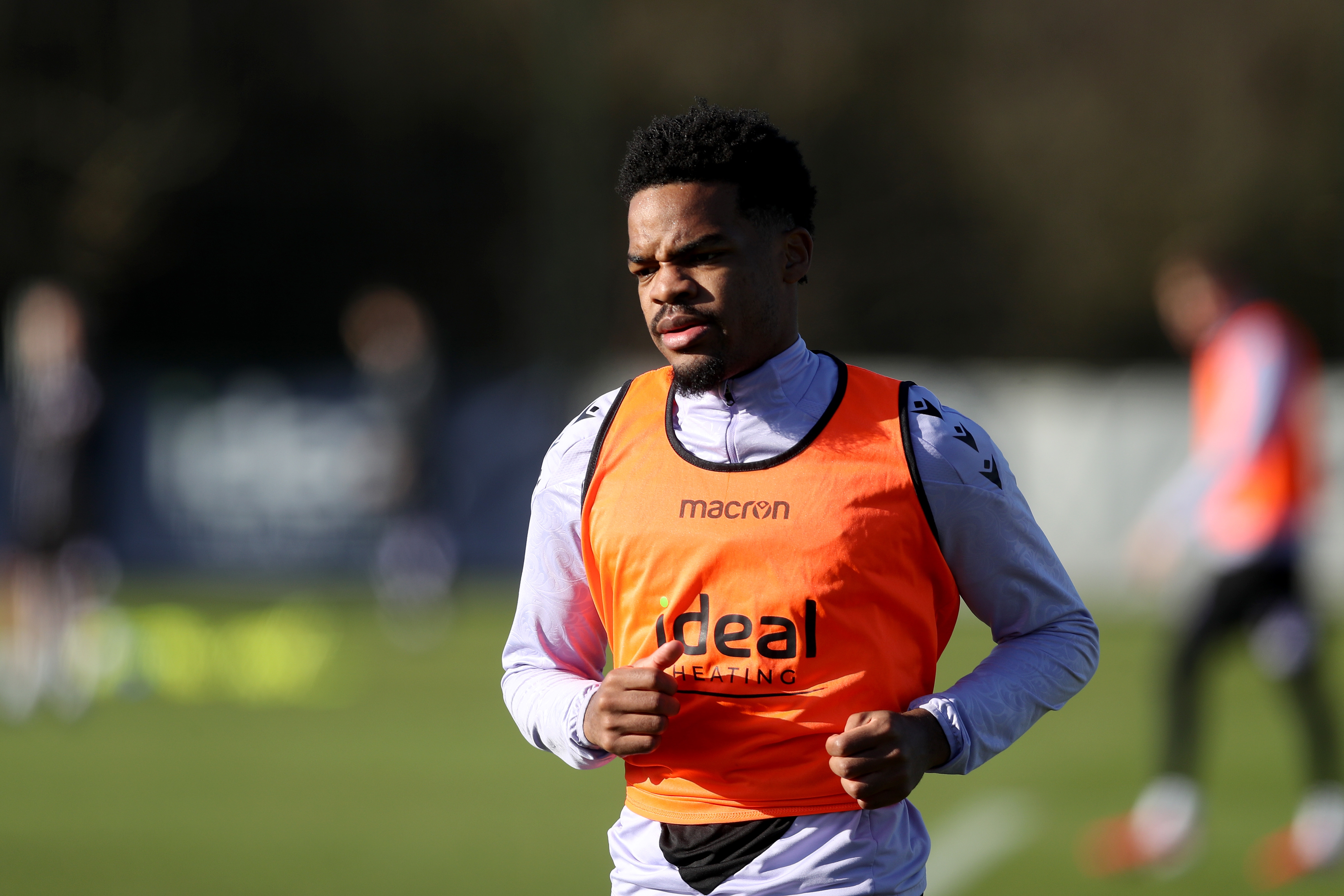 Albion players in training.