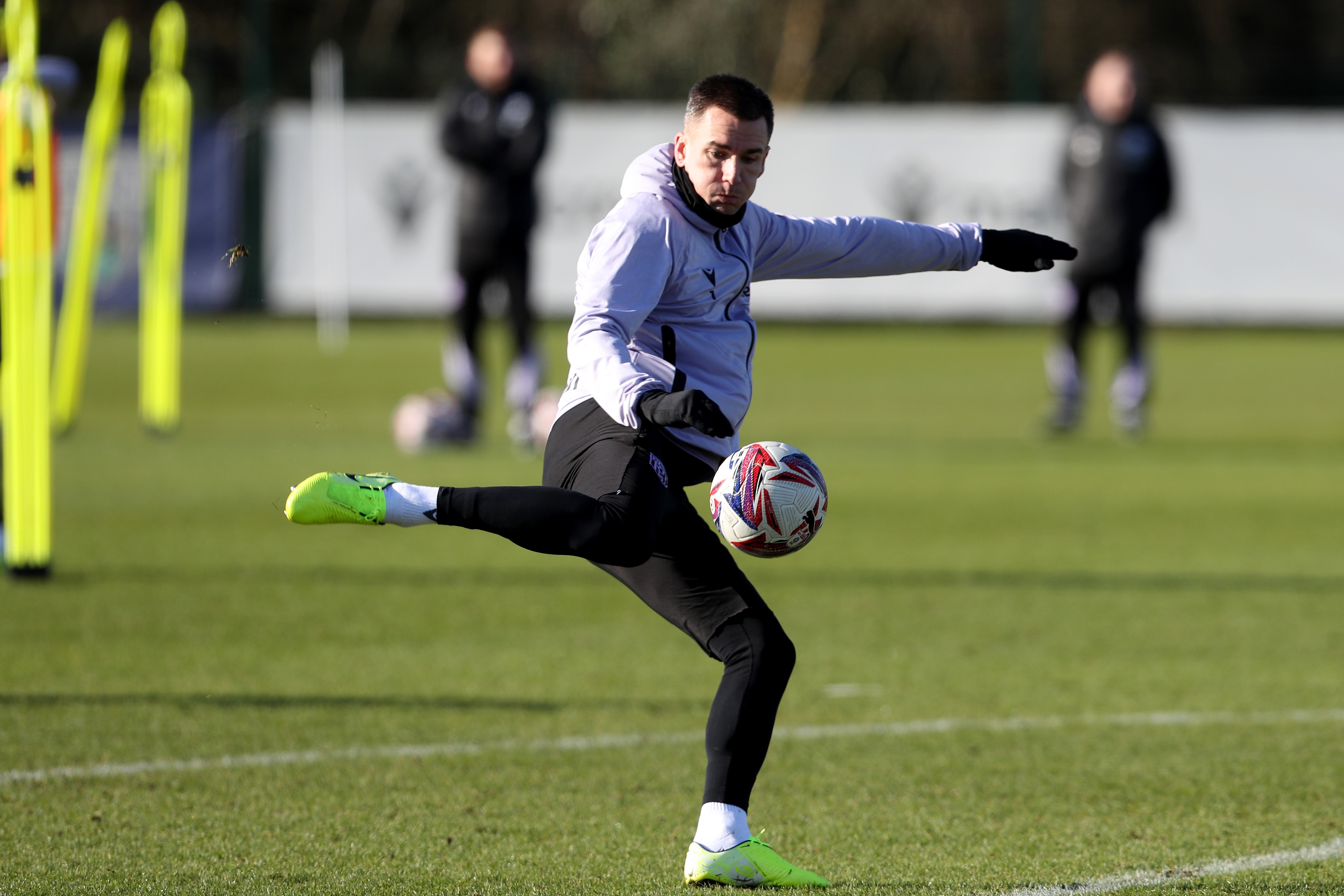 Albion players in training.