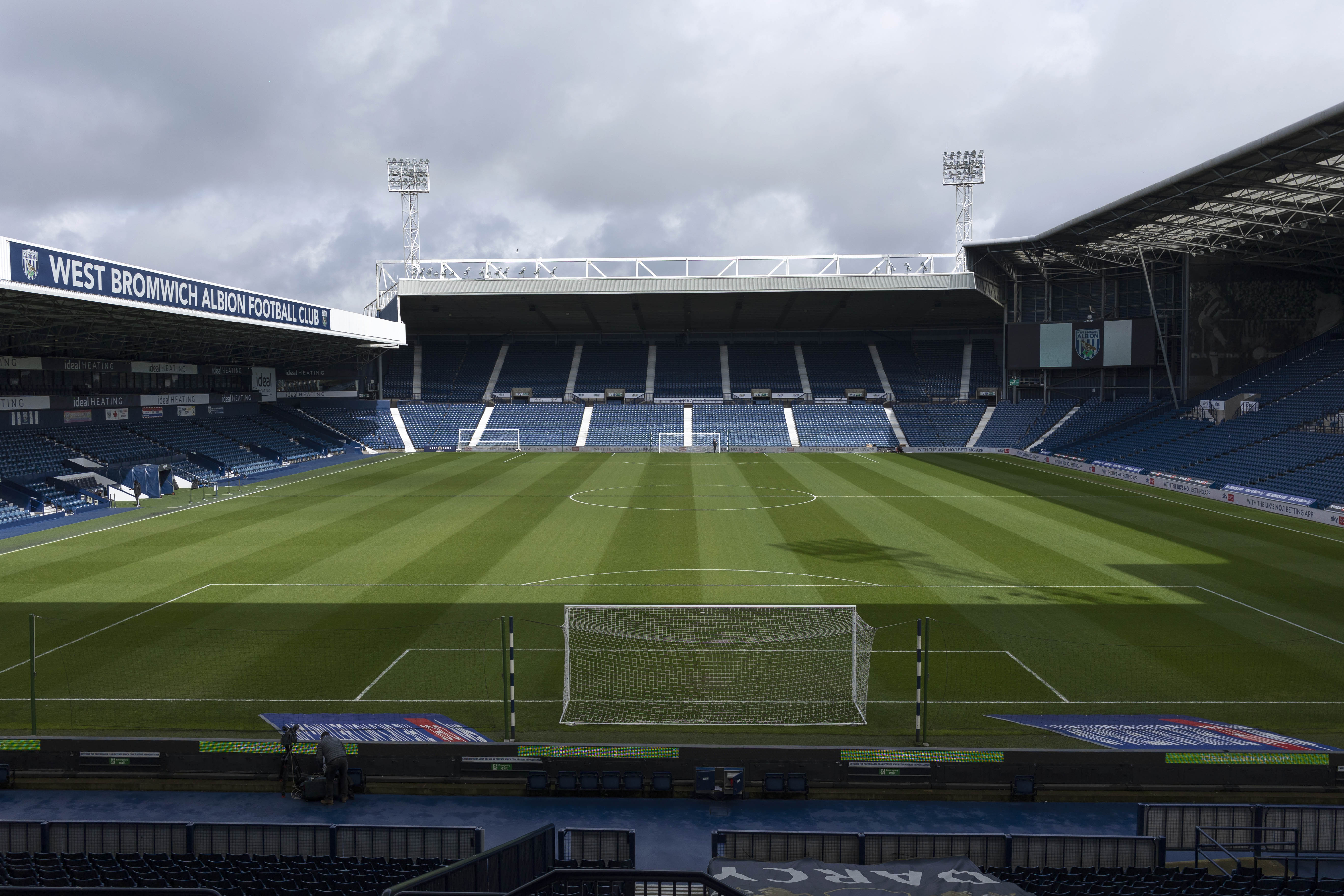 A view of the Brummie Road End at The Hawthorns as seen from the Smethwick End 