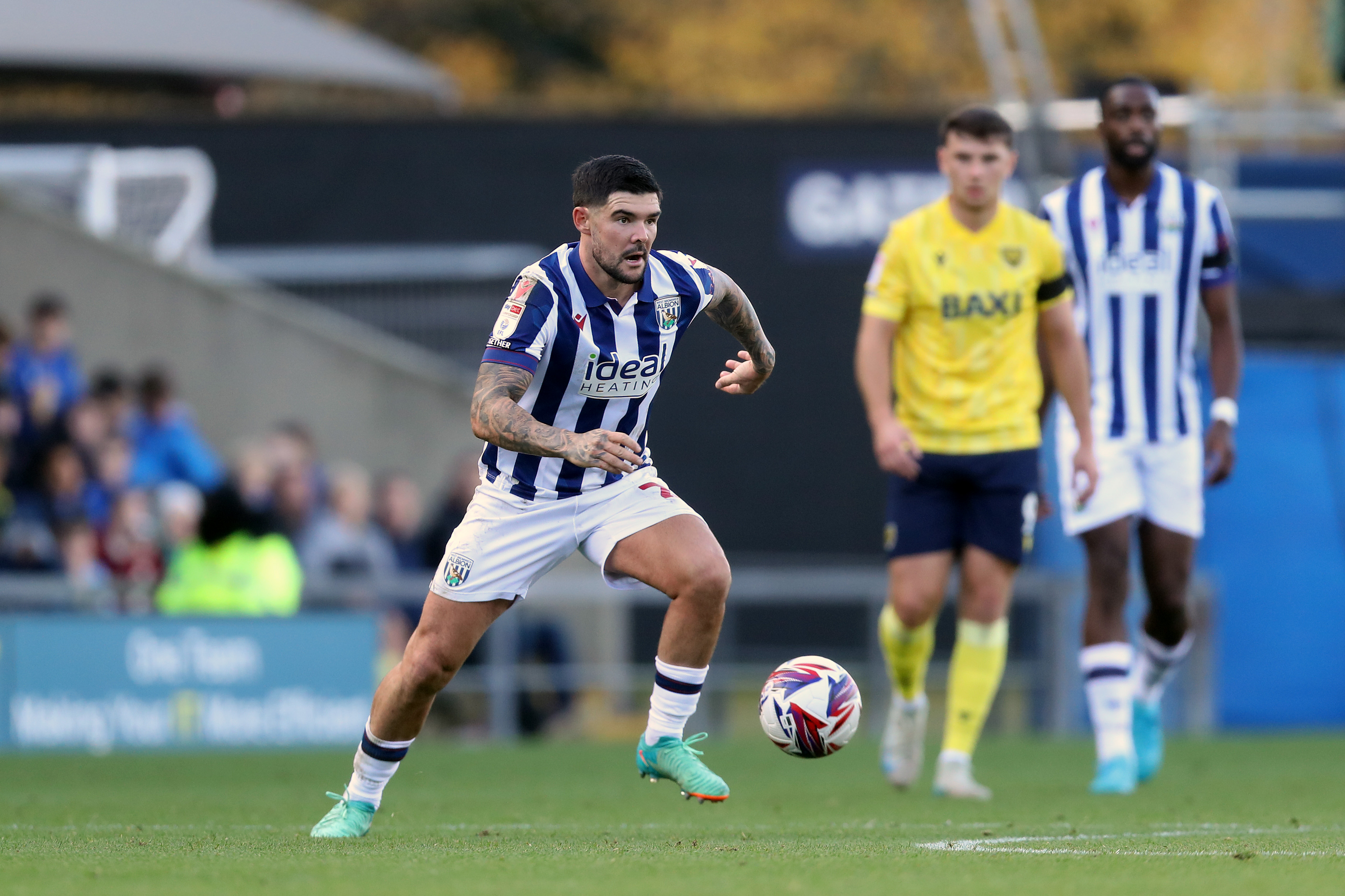 Alex Mowatt in action against Oxford United