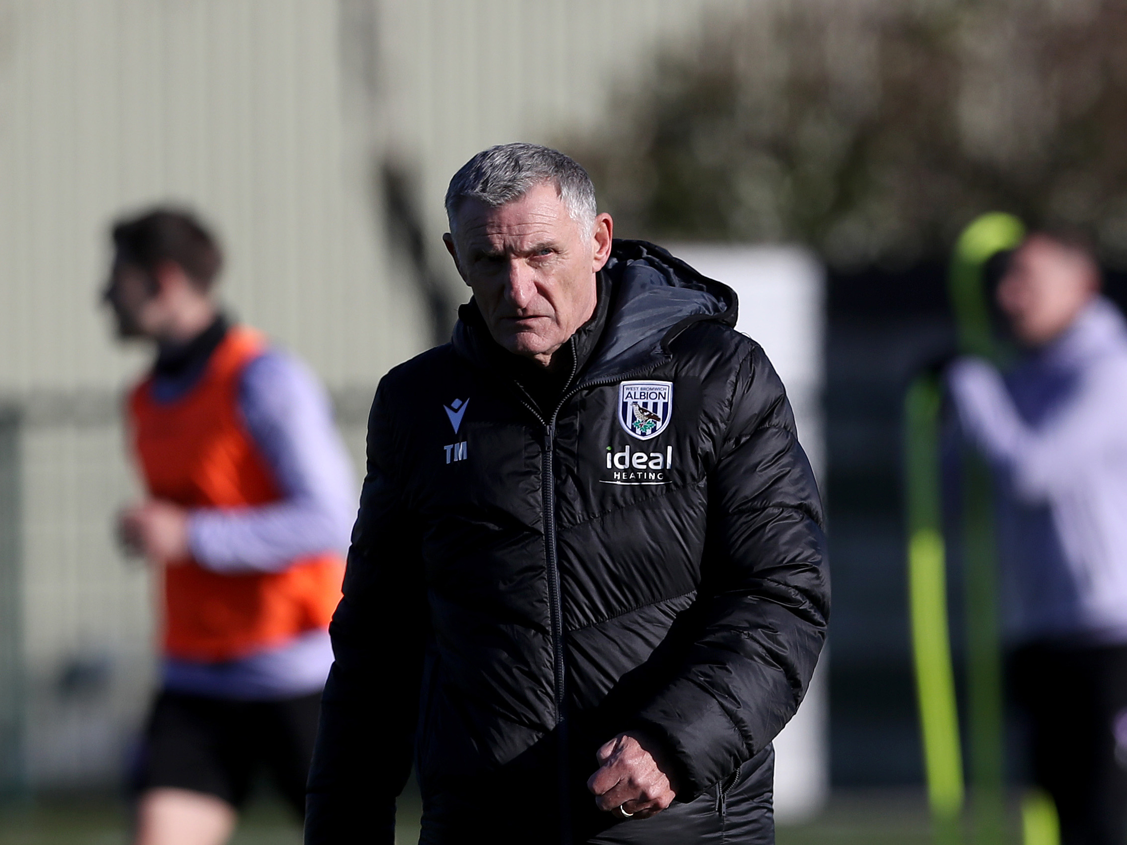 Tony Mowbray on the training pitch 