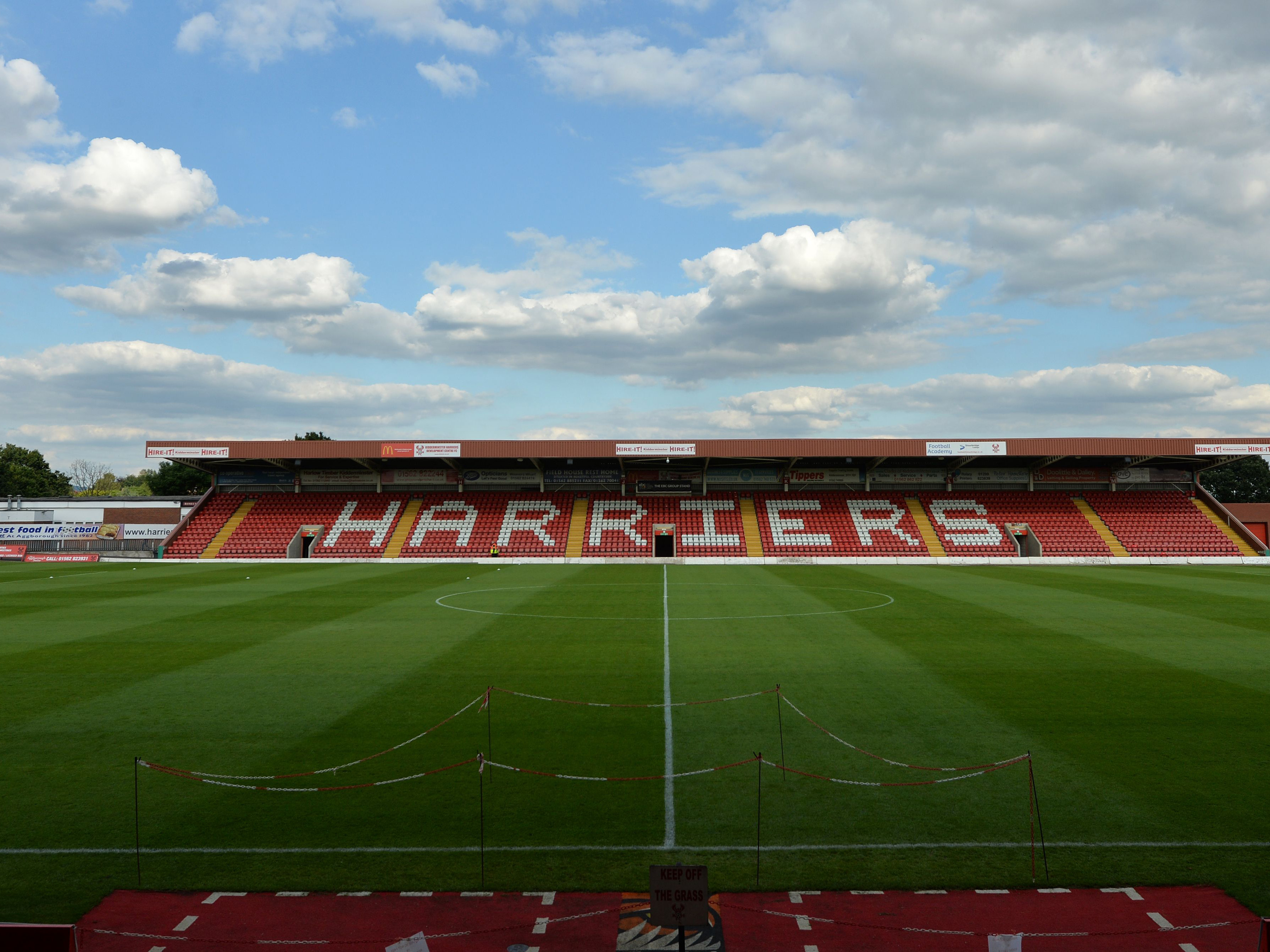 A photo of Kidderminster Harriers' Aggborough Stadium