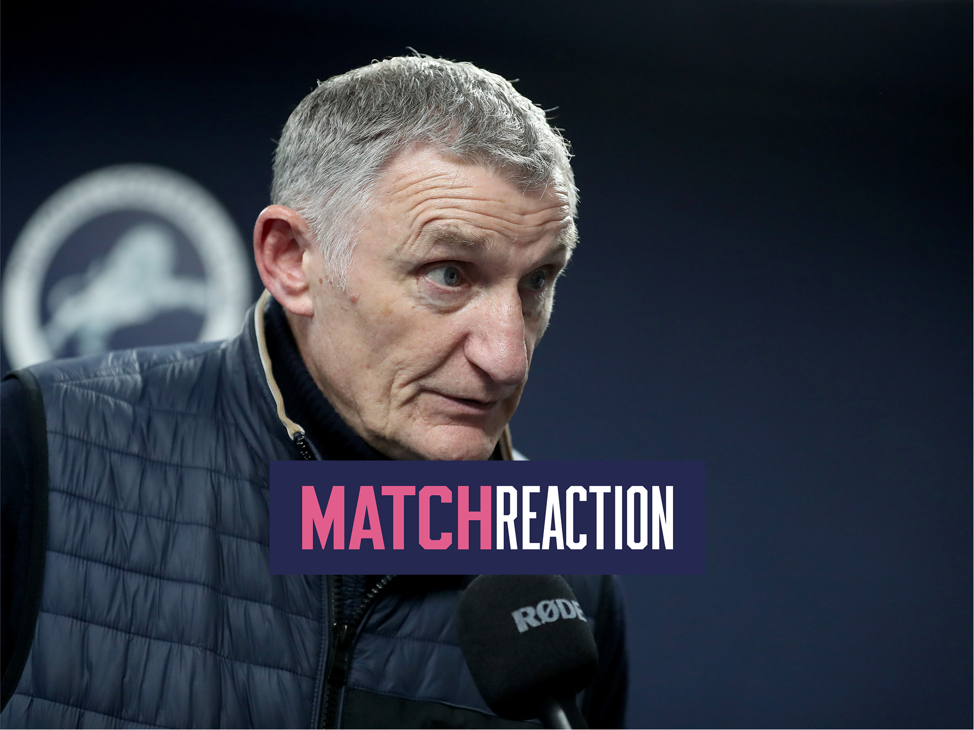 Tony Mowbray is interviewed after Albion's draw at Millwall