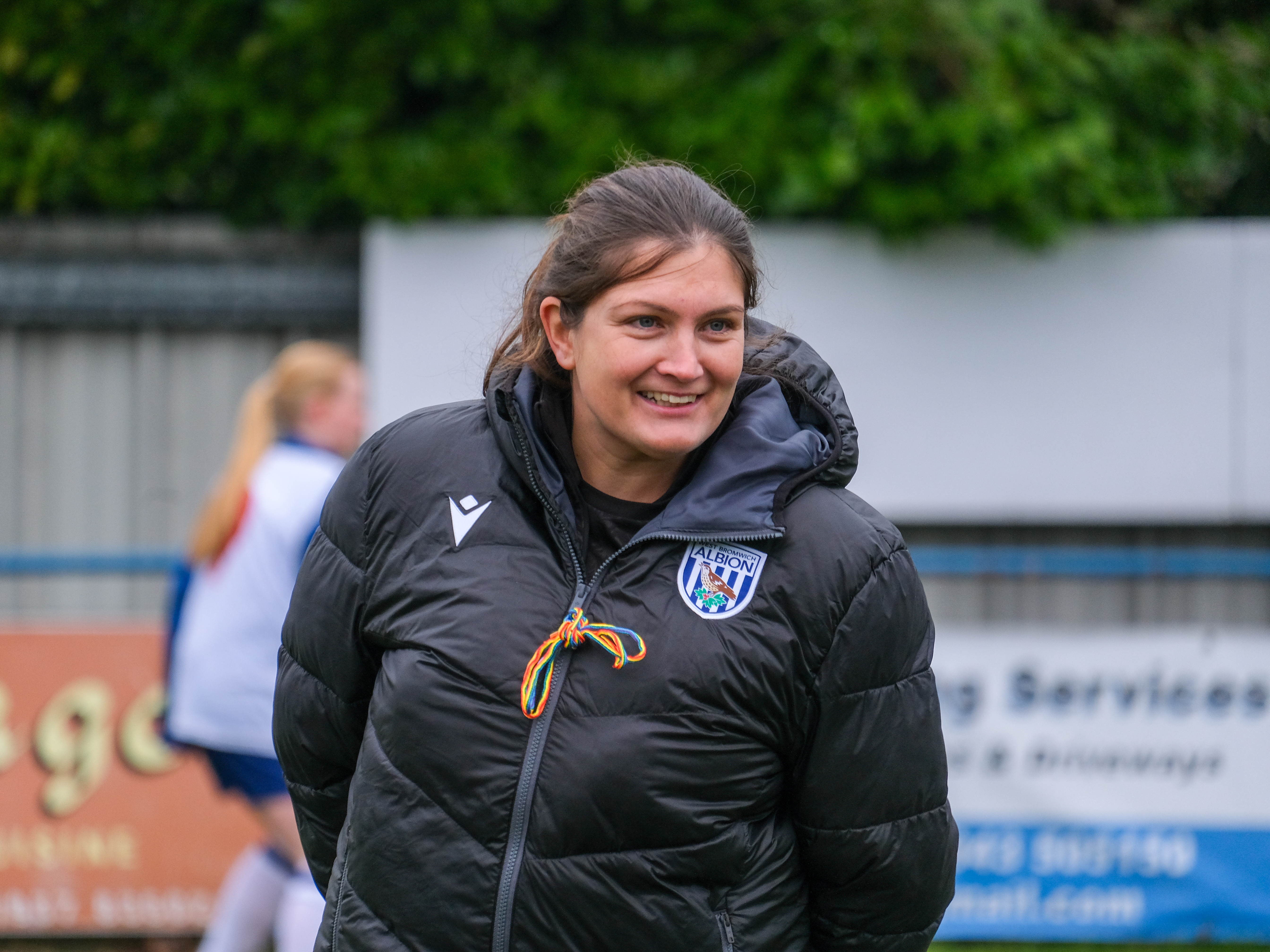 An image of Siobhan Hodgetts-Still smiling while leading a training session