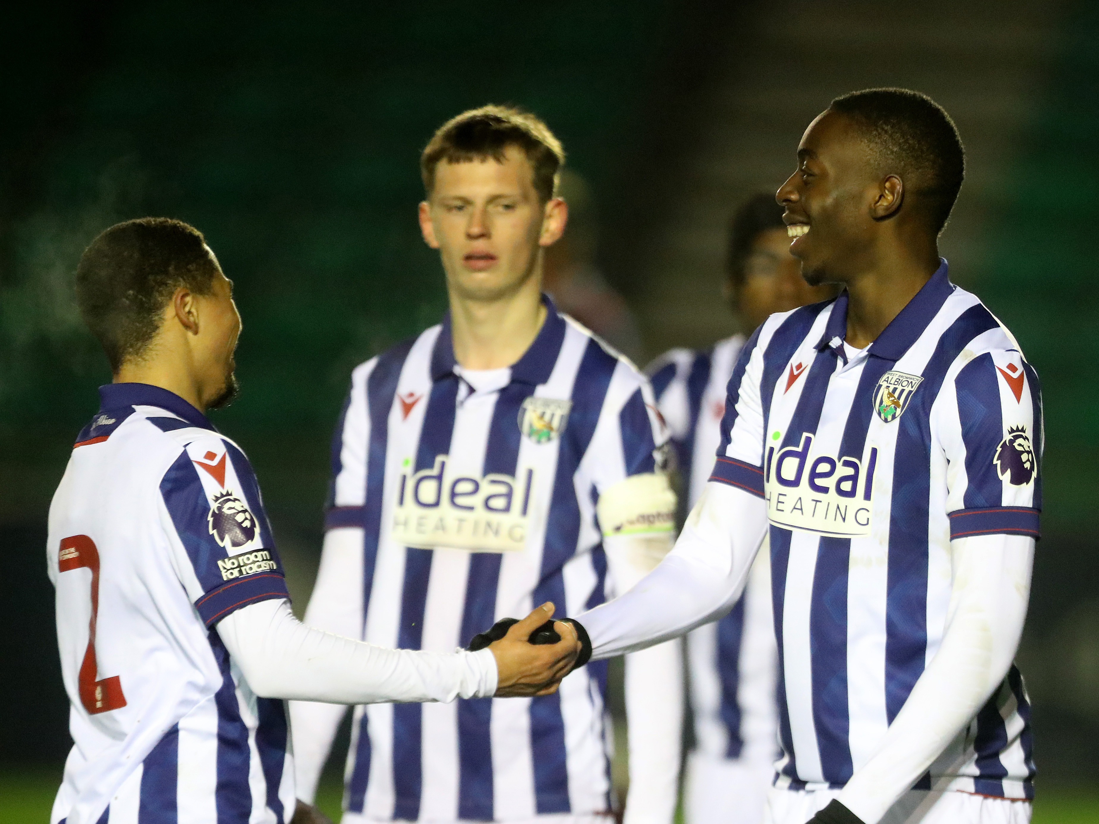 A photo of Albion u21 players Eseosa Sule, Deago Nelson, Reece Hall