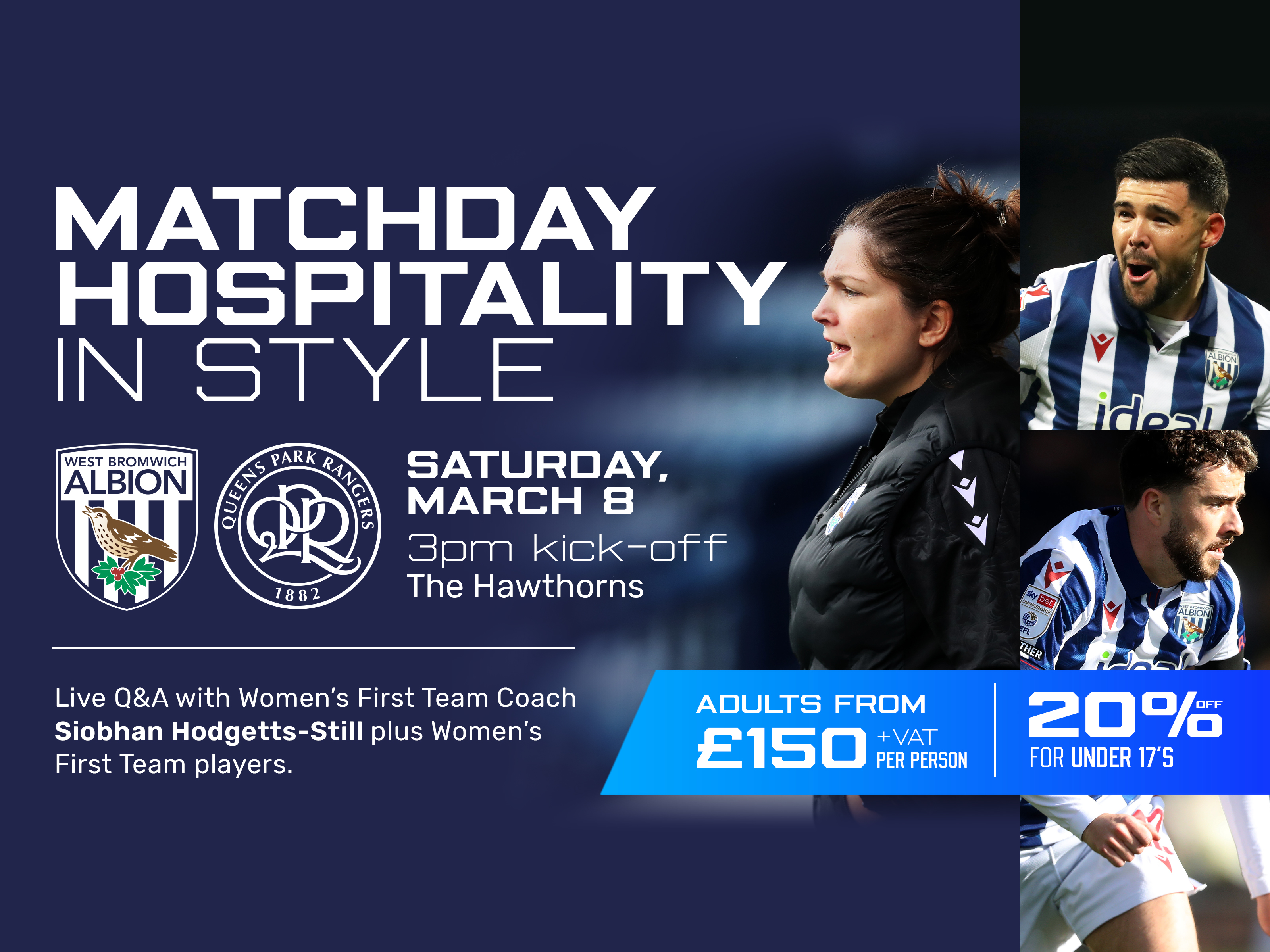 WBA v QPR Hospitality Offer