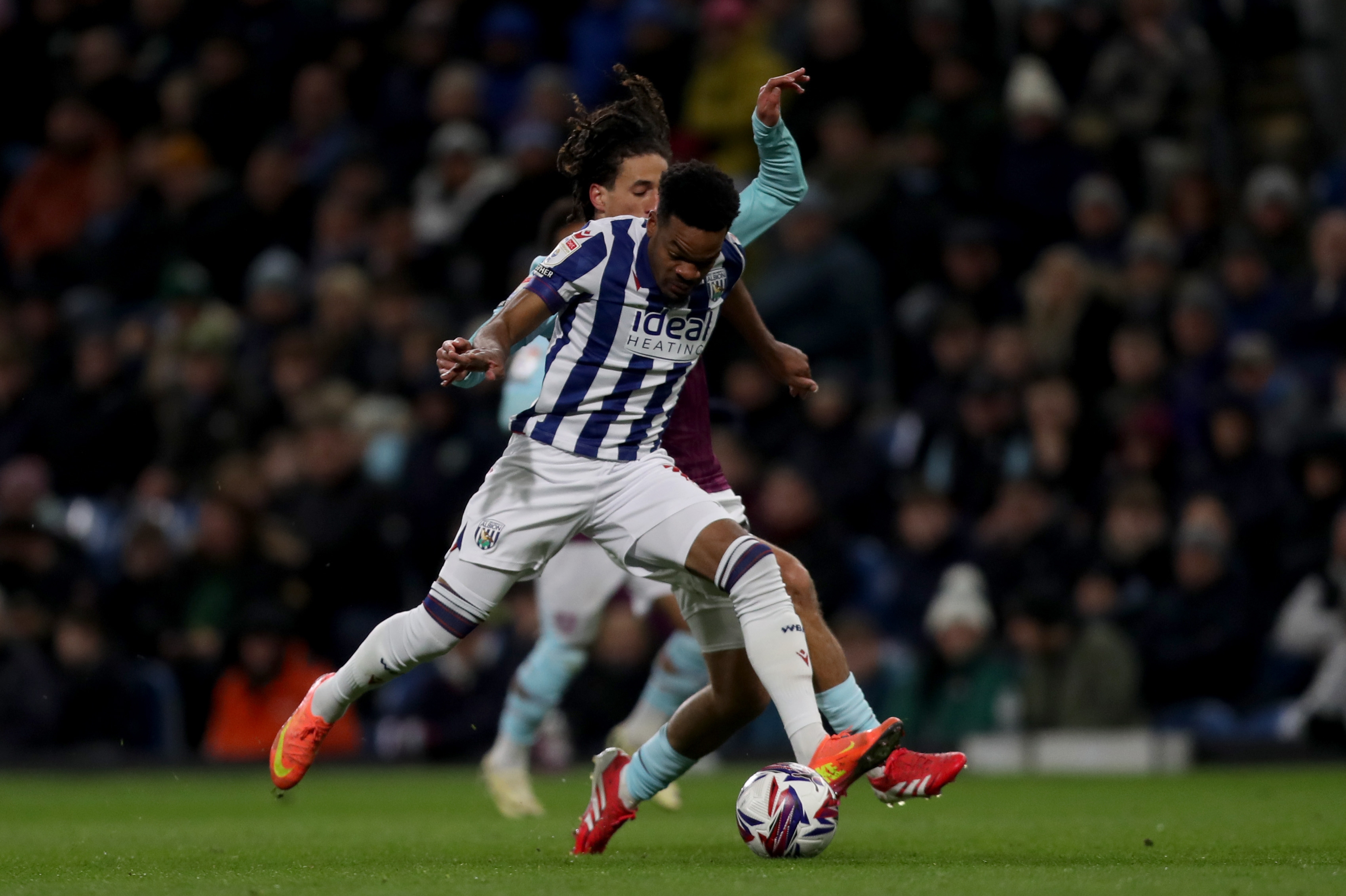 Grady Diangana in action against Burnley 