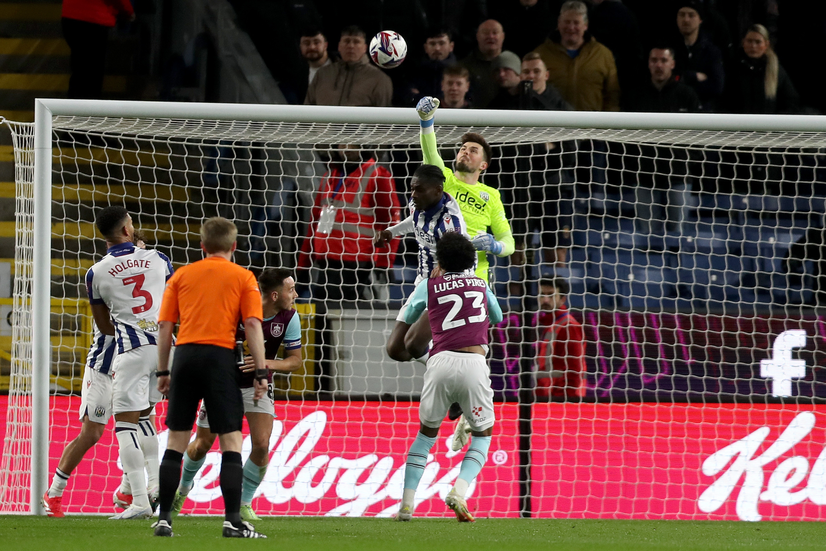 Joe Wildsmith in action against Burnley 