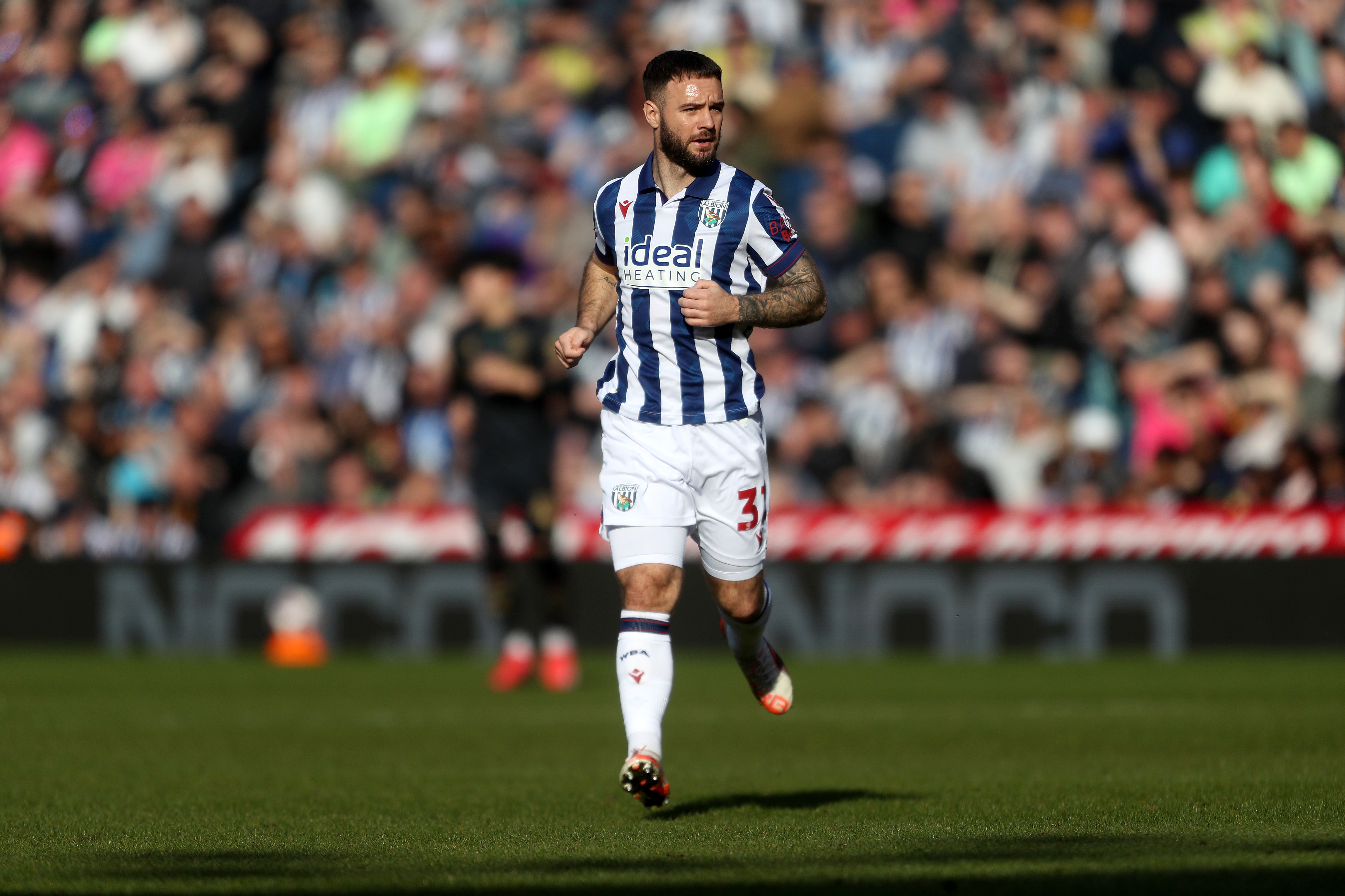 Adam Armstrong in action against QPR 