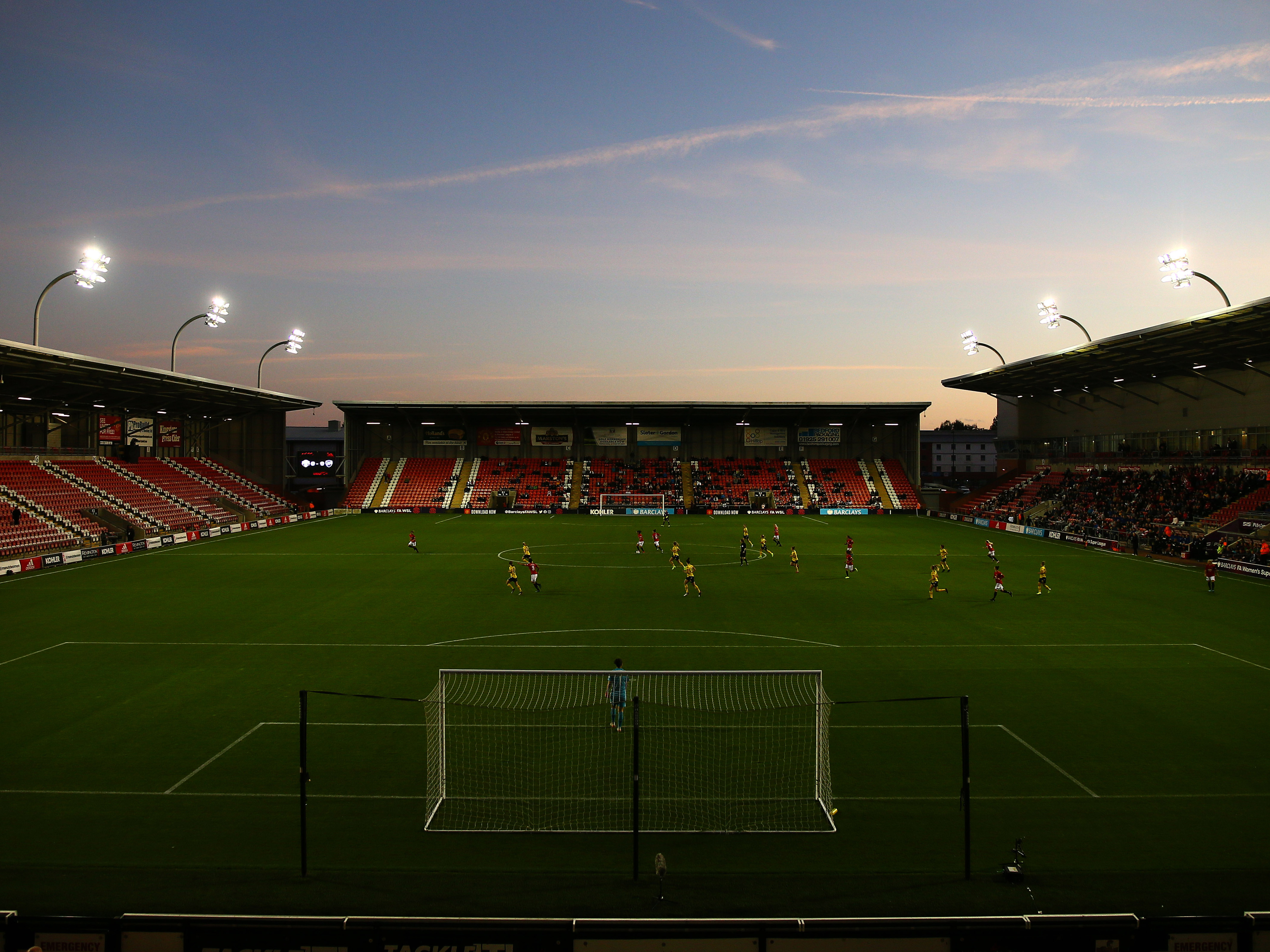 A general view of Leigh Sports Village stadium 