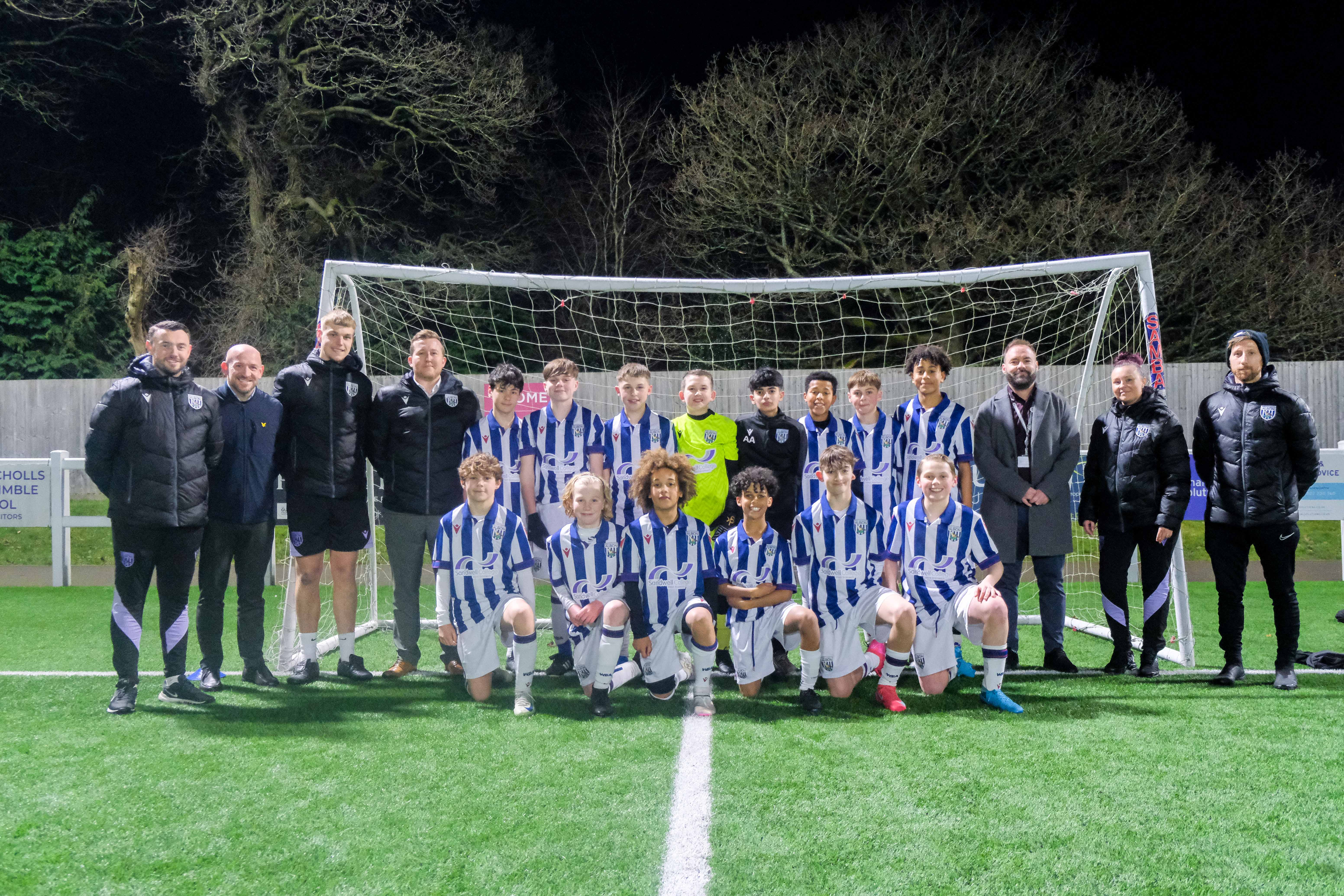 Sandwell College with Foundation staff and MJPL players.