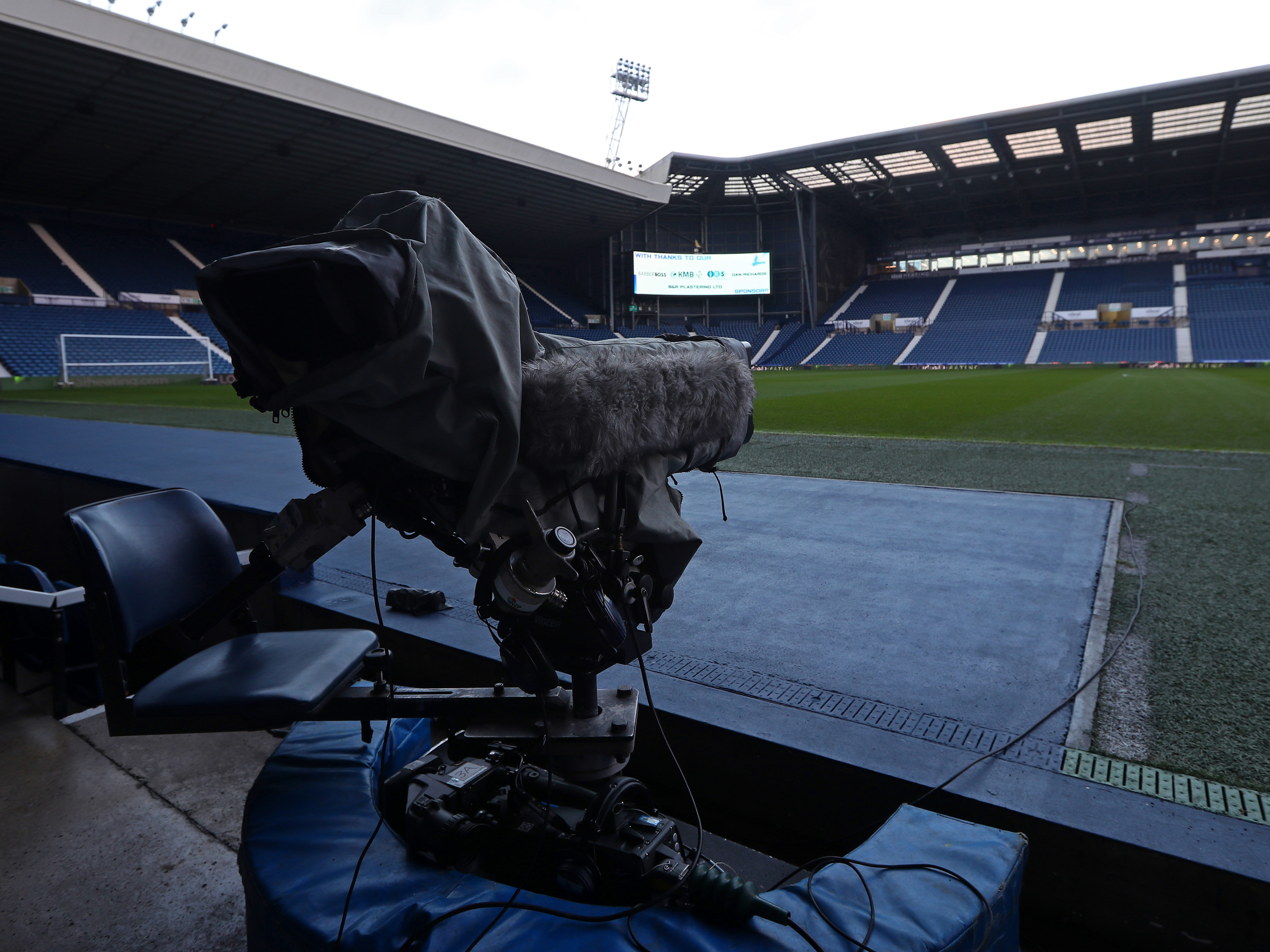 An image of a TV camera at The Hawthorns