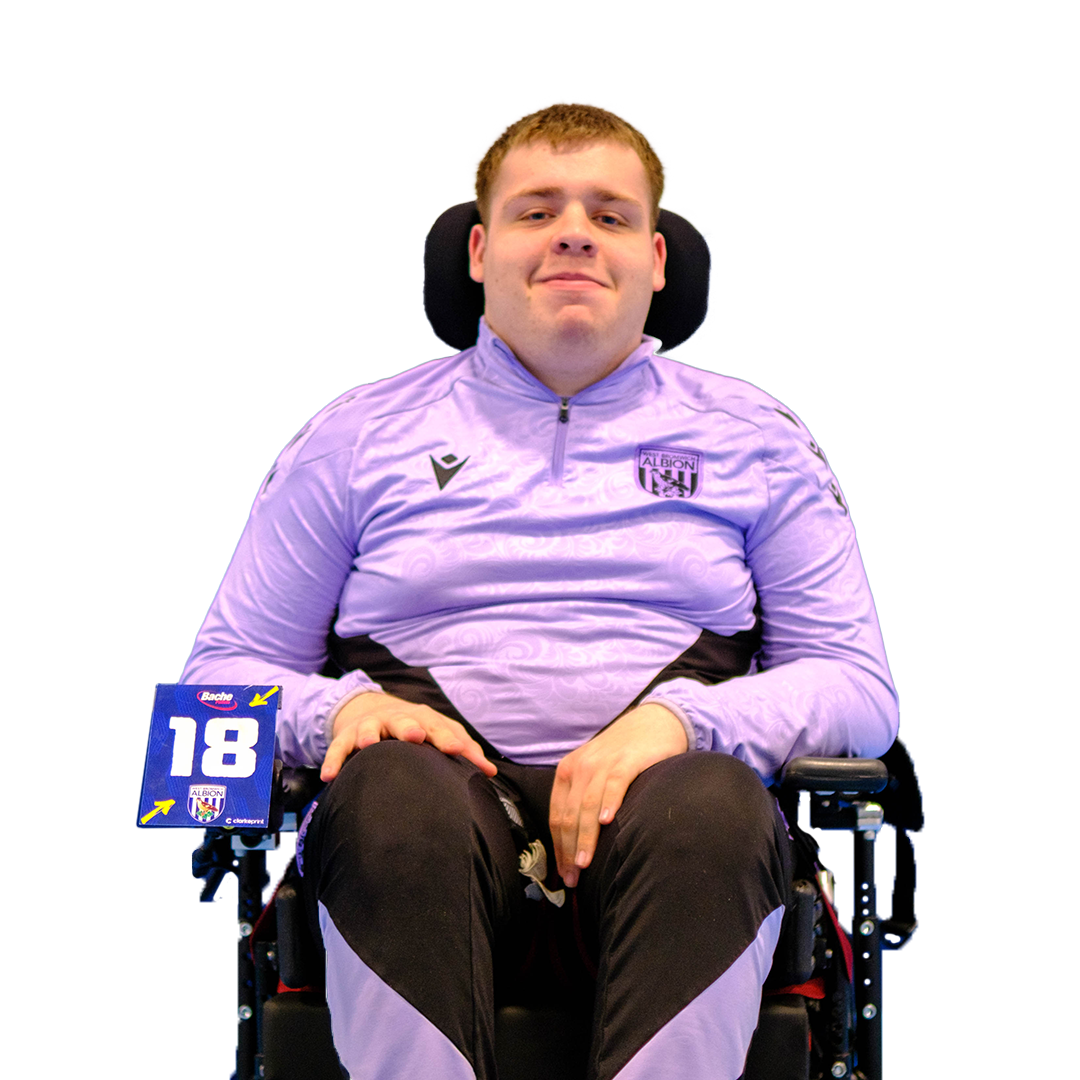 A photo of WBA Throstles Powerchair player Jonathon Davis