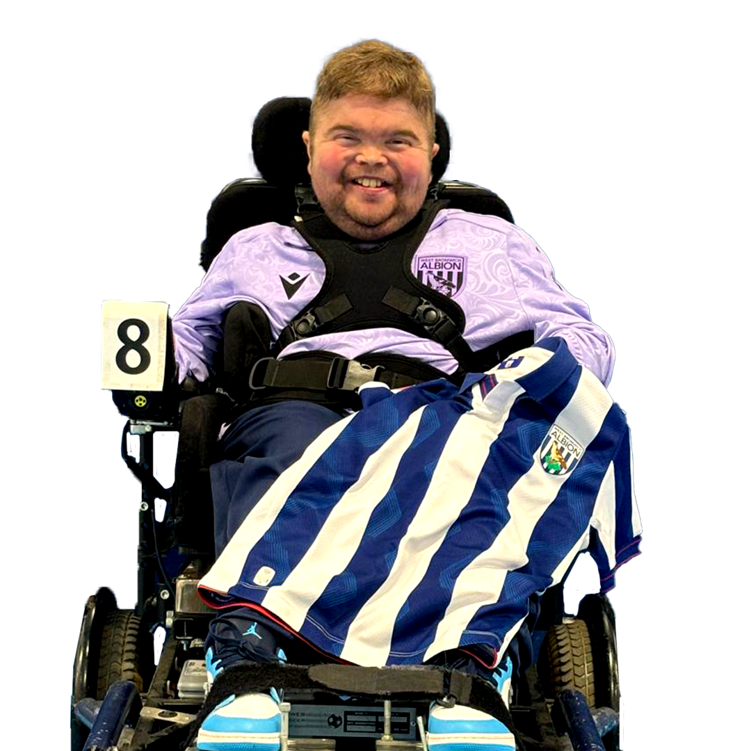 A photo of WBA Throstles Powerchair player Matthew Harrison
