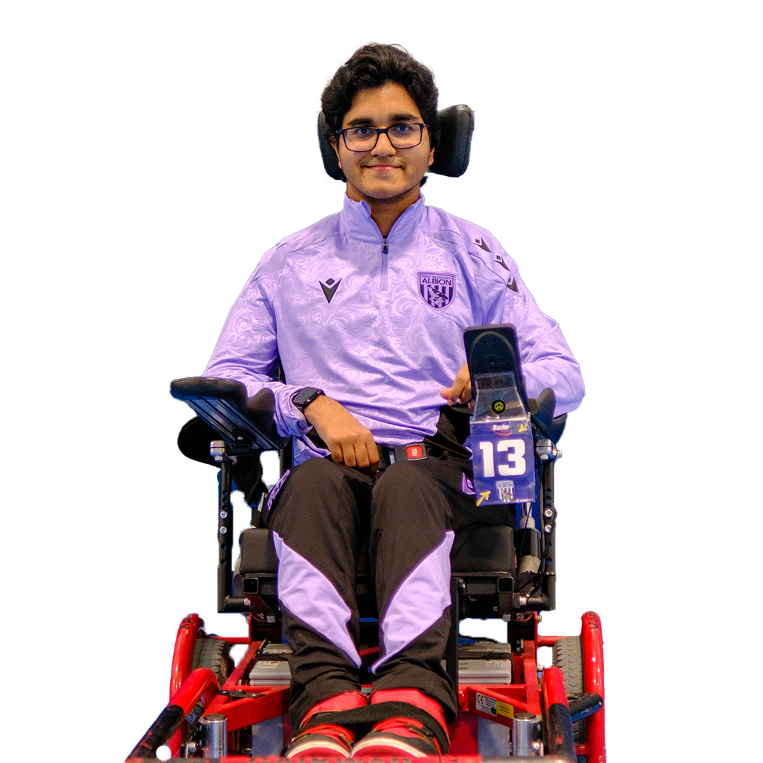 A photo of WBA Throstles Powerchair player Parth Gailwad