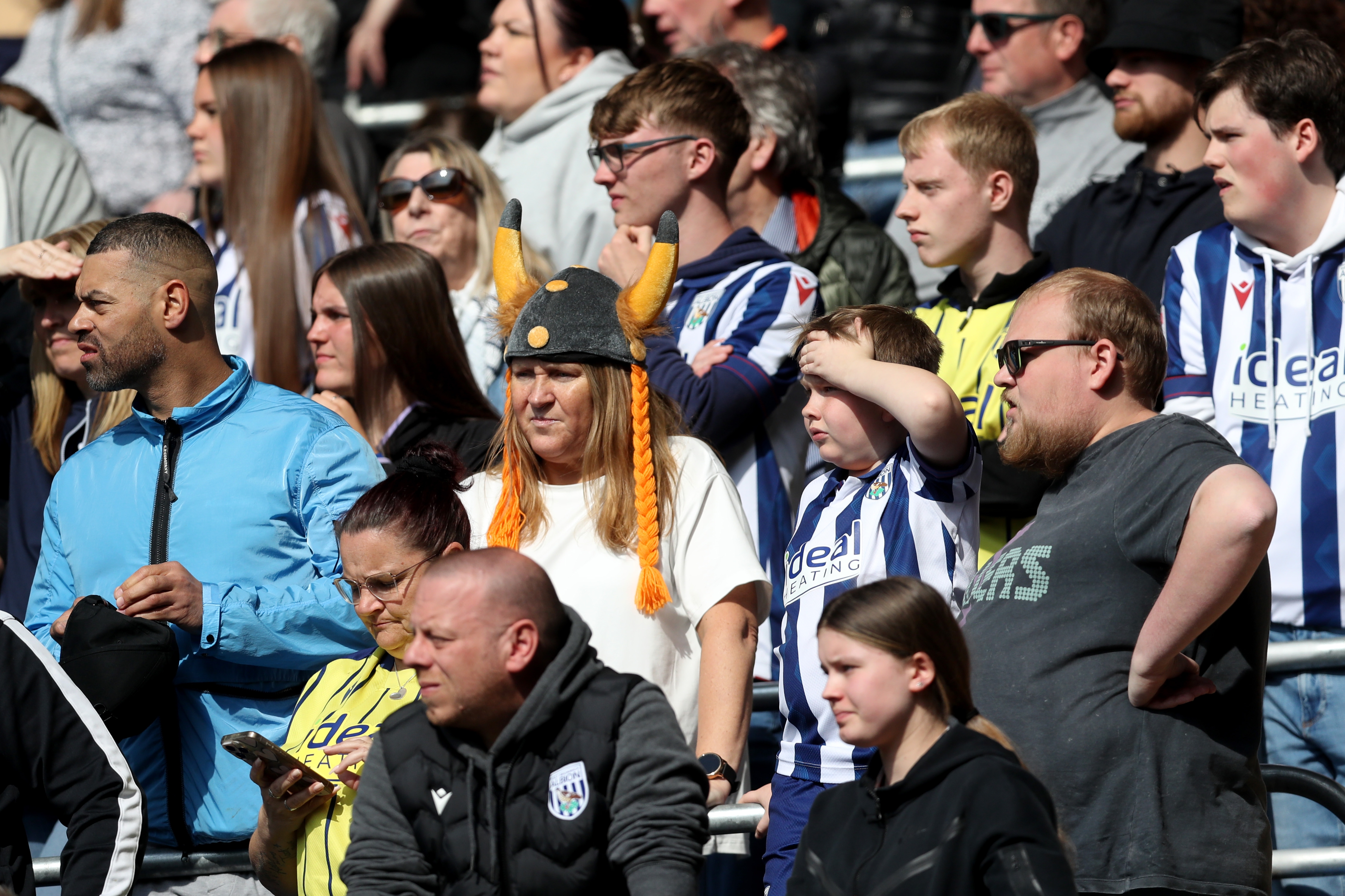A general view of West Bromwich Albion fans
