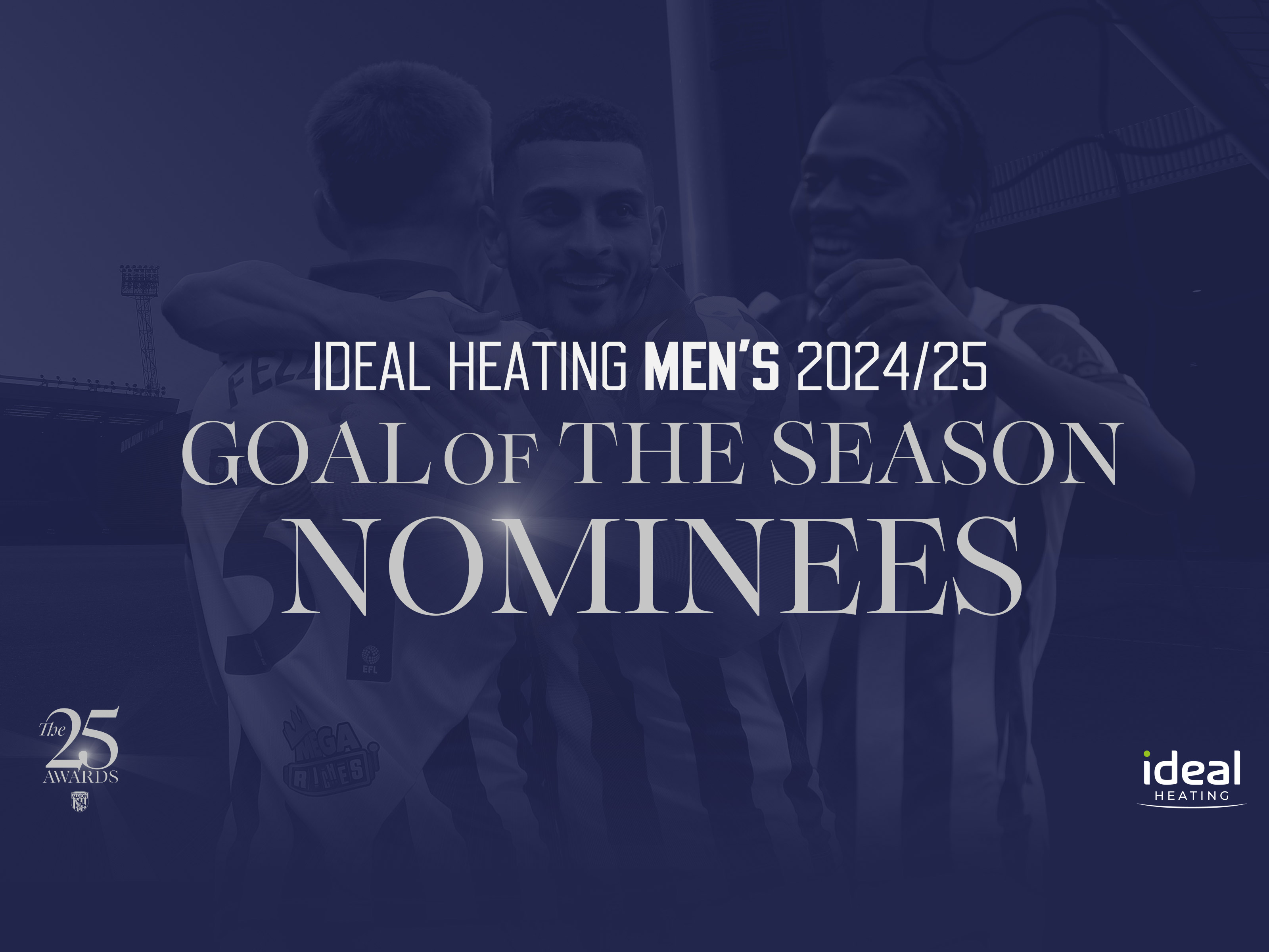 Men's Goal of the Season nominees award graphic 