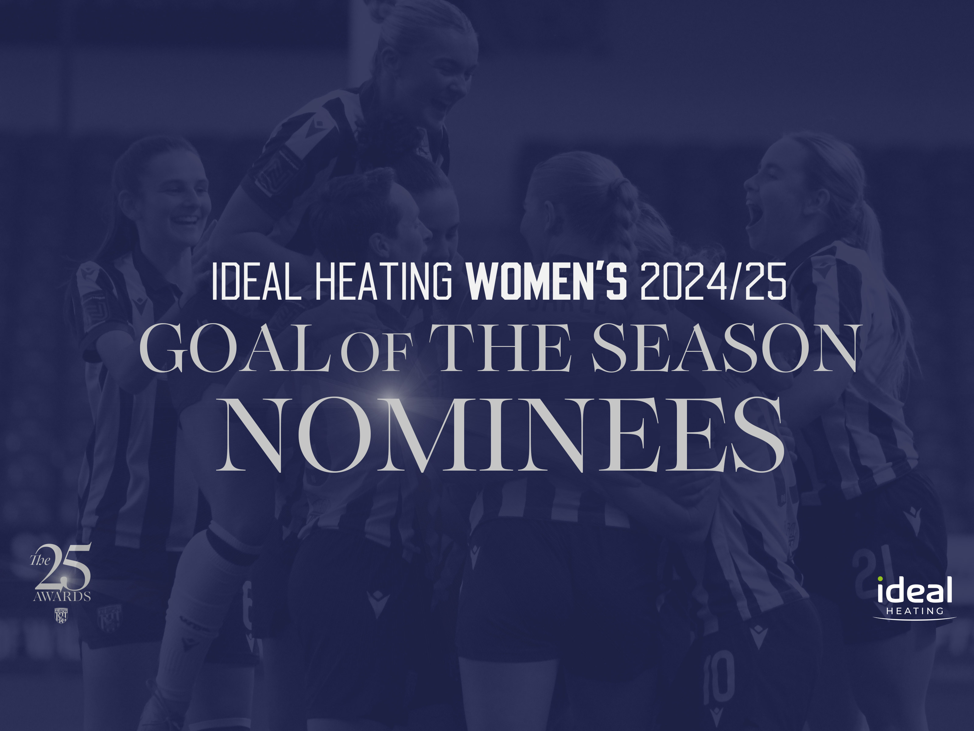 Women's Goal of the Season nominees award graphic 
