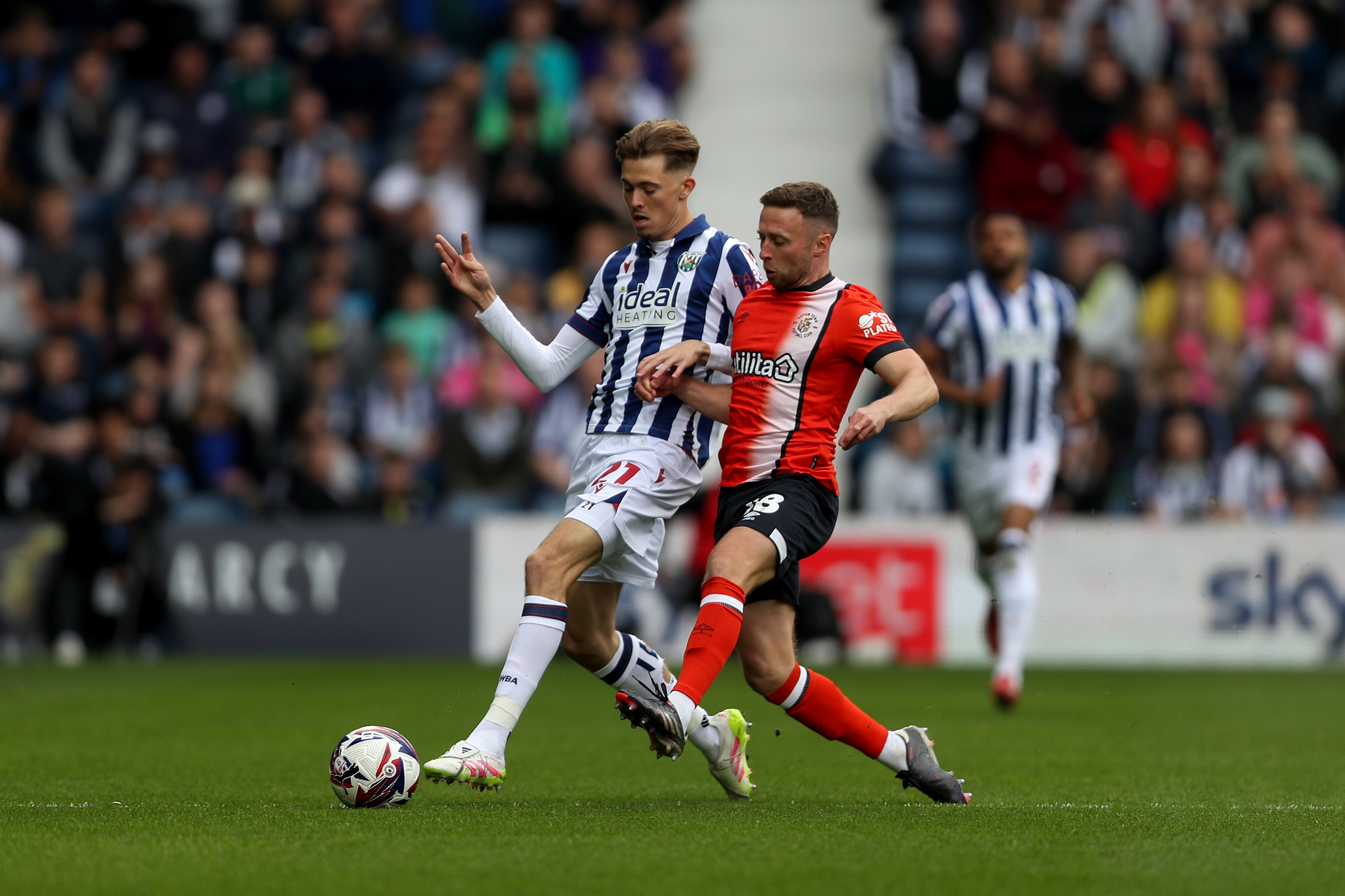 Isaac Price in action against Luton