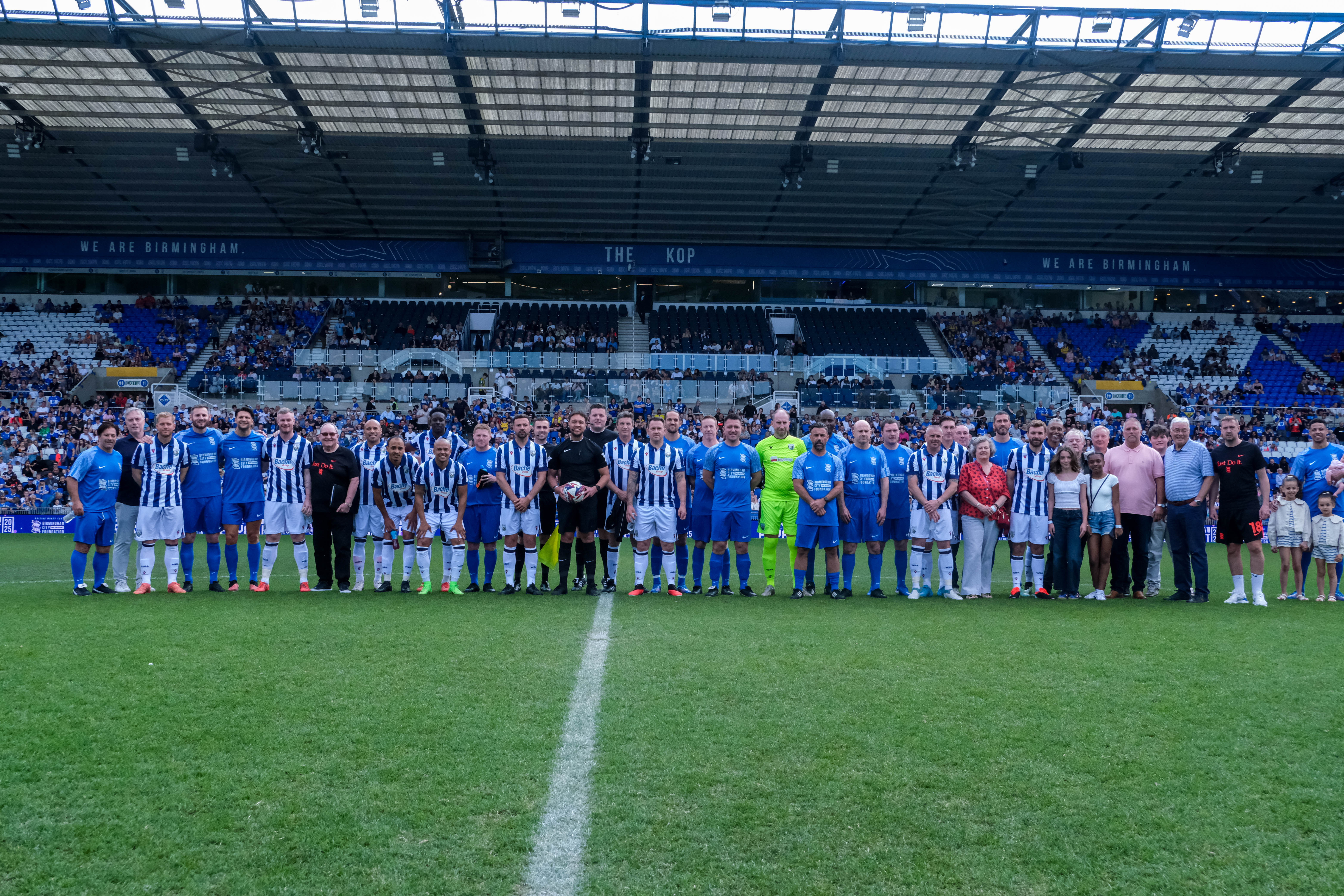Albion and Blues line up.