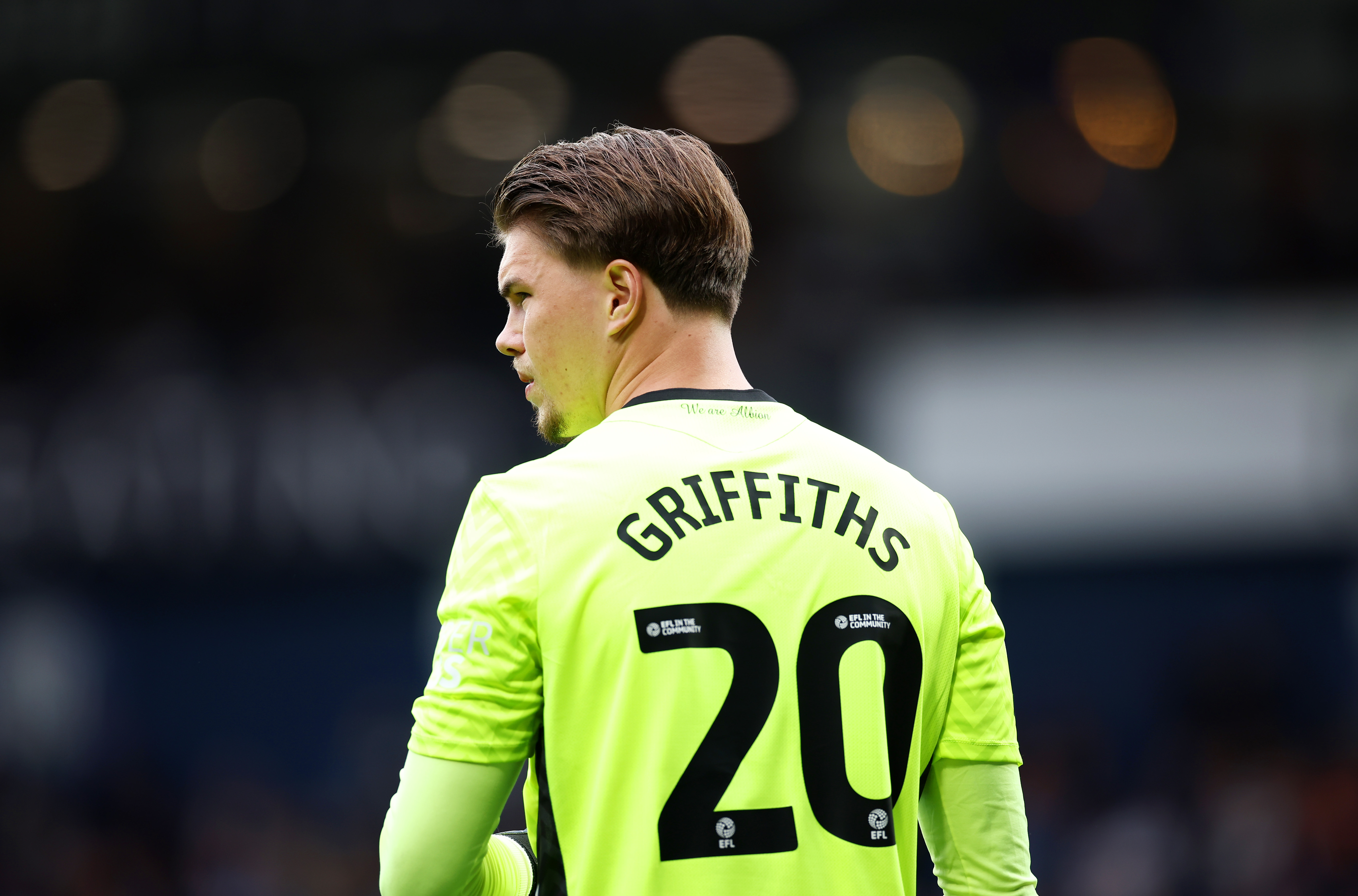 Josh Griffiths in action against Luton Town