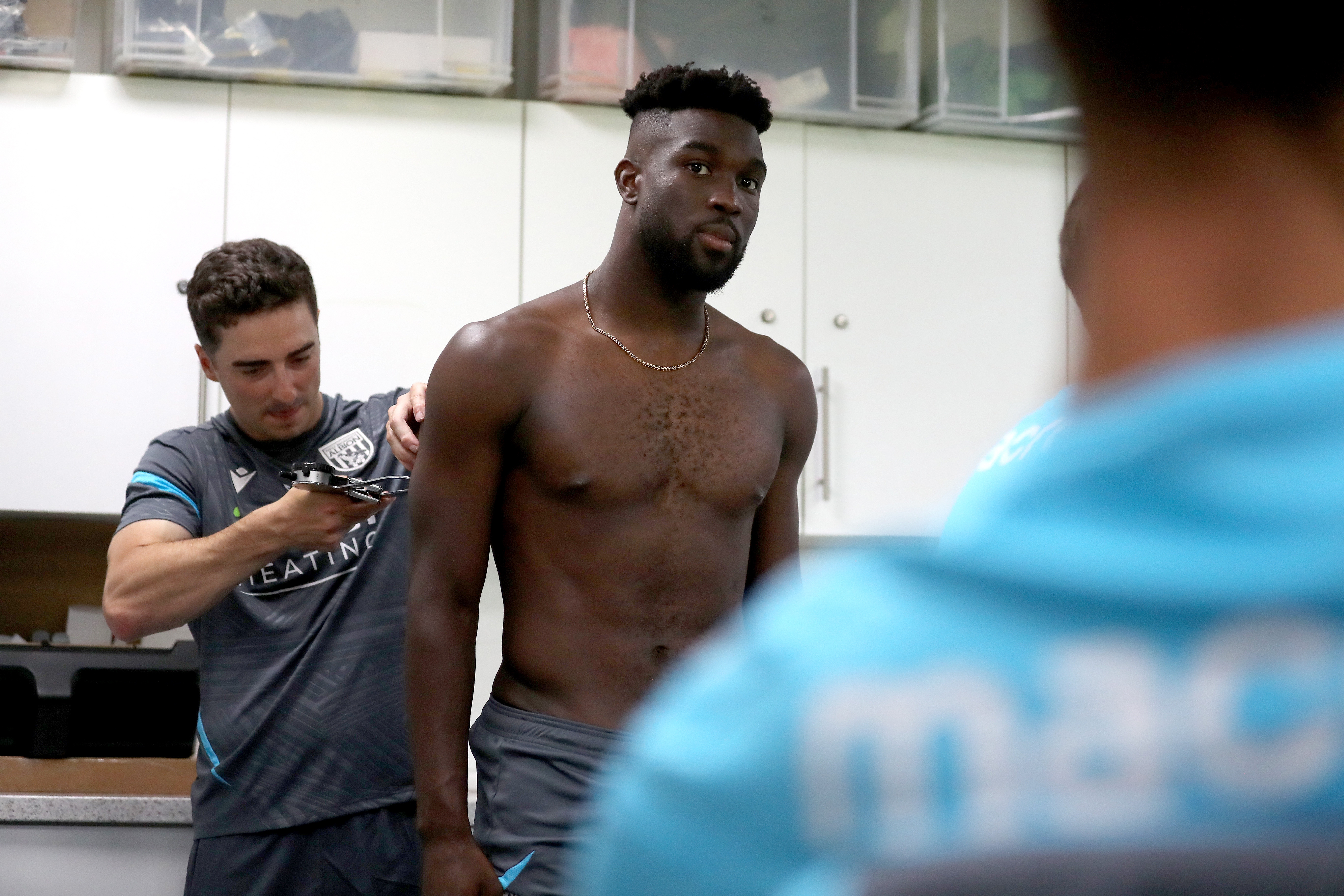 Daryl Dike having tests carried out on his body 
