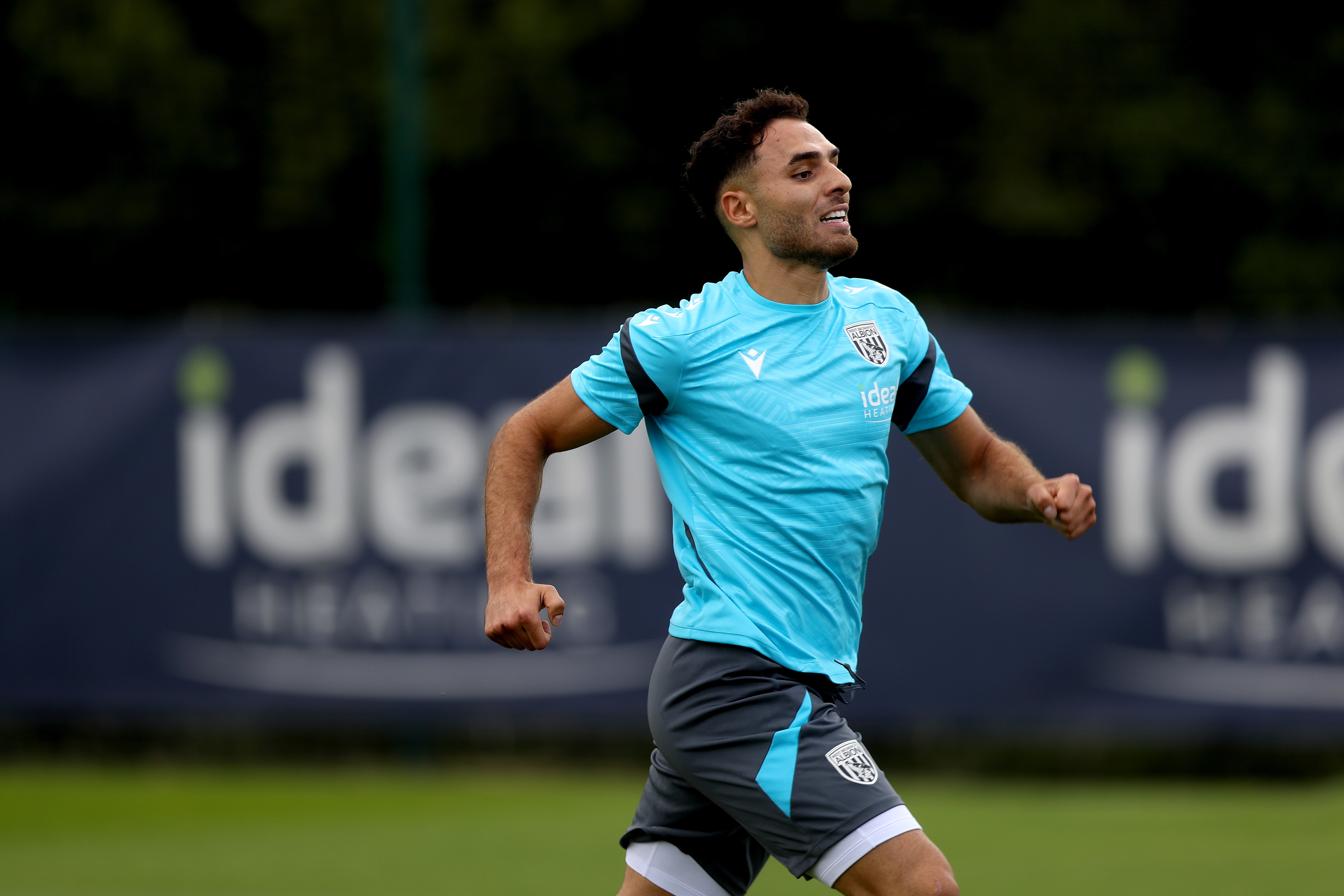 Tammer Bany running during a training session