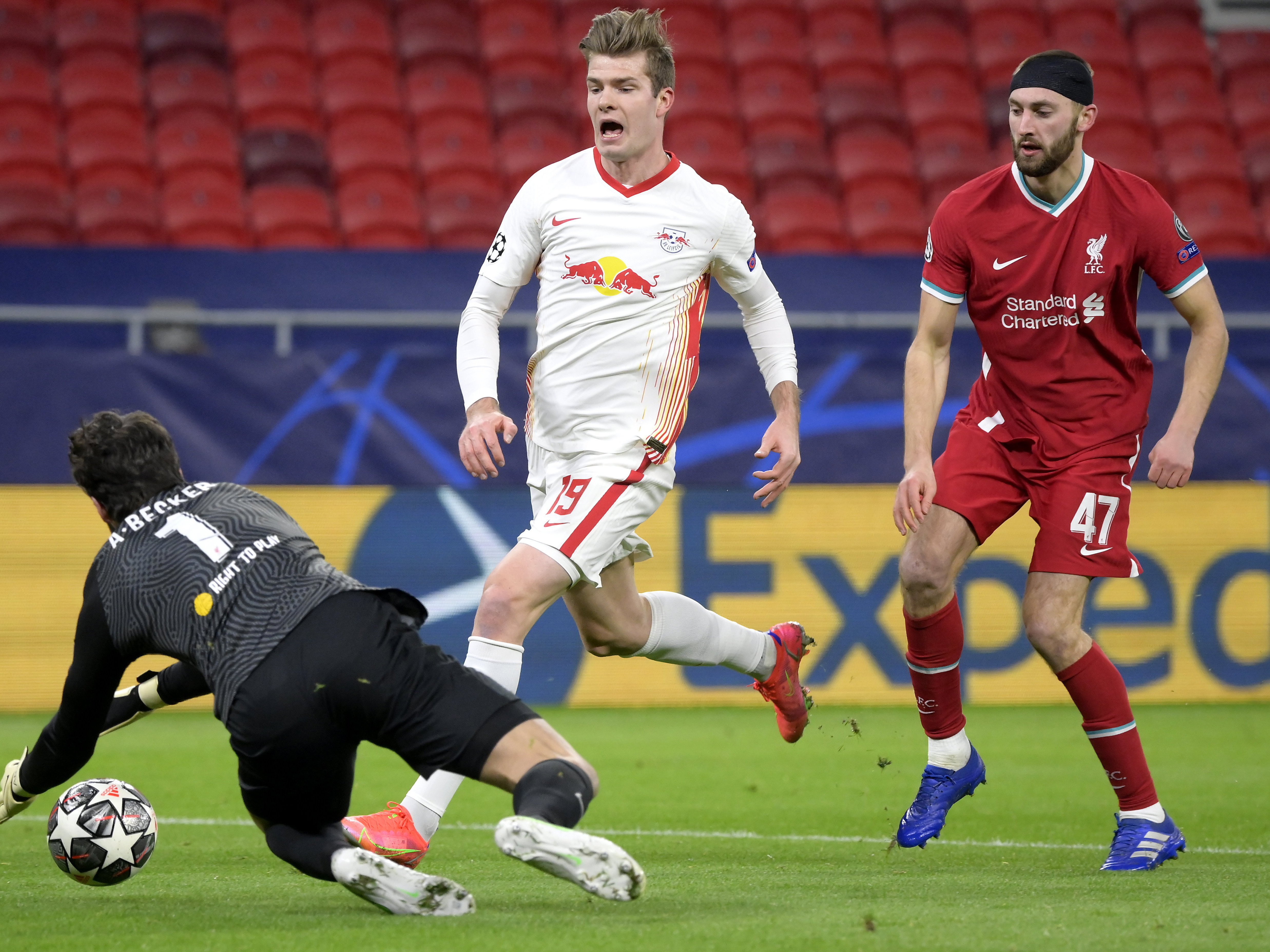 A photo of Nat Phillips in action for Liverpool v RB Leipzig