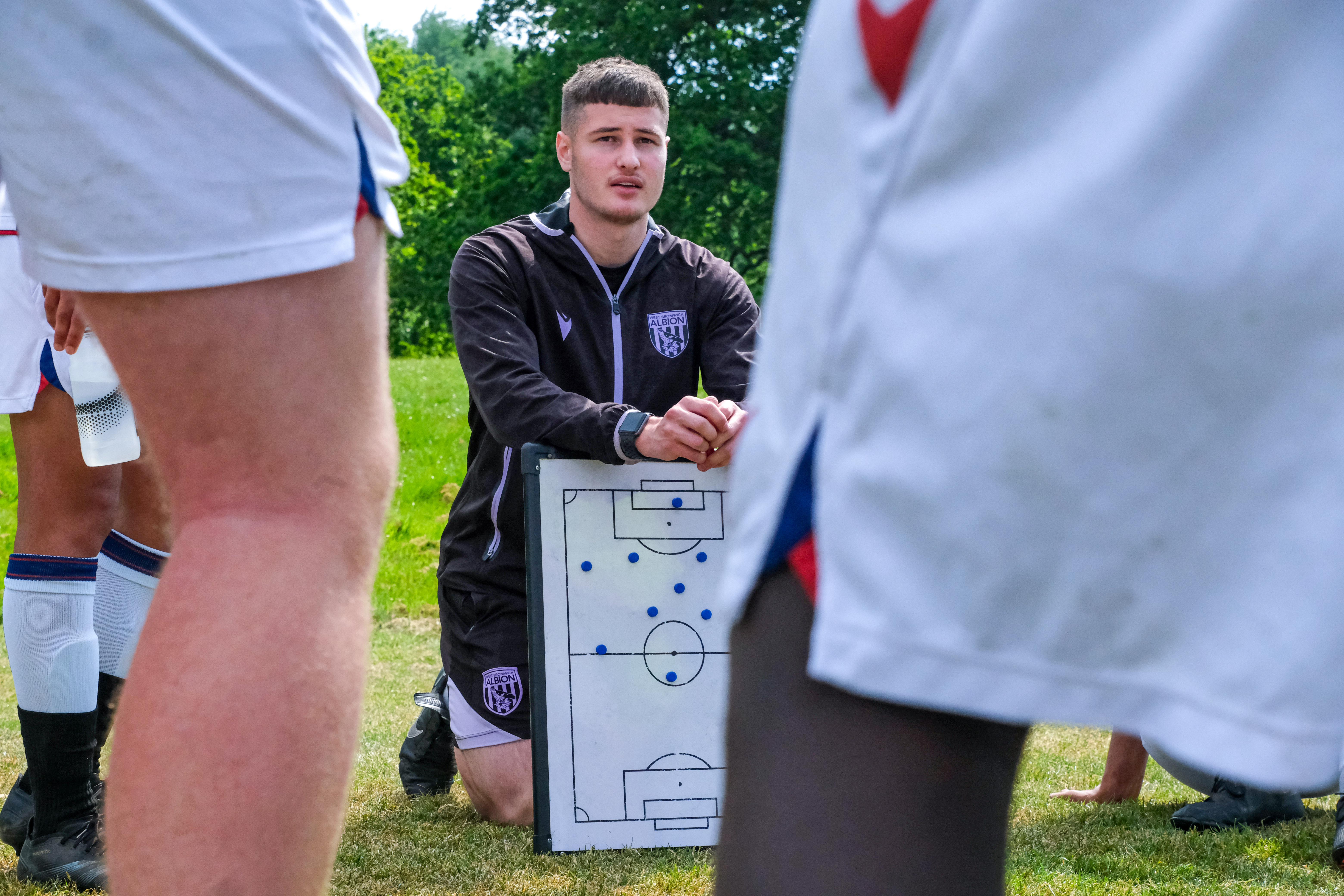 Brandon coaching at our Post-16 Tournament.