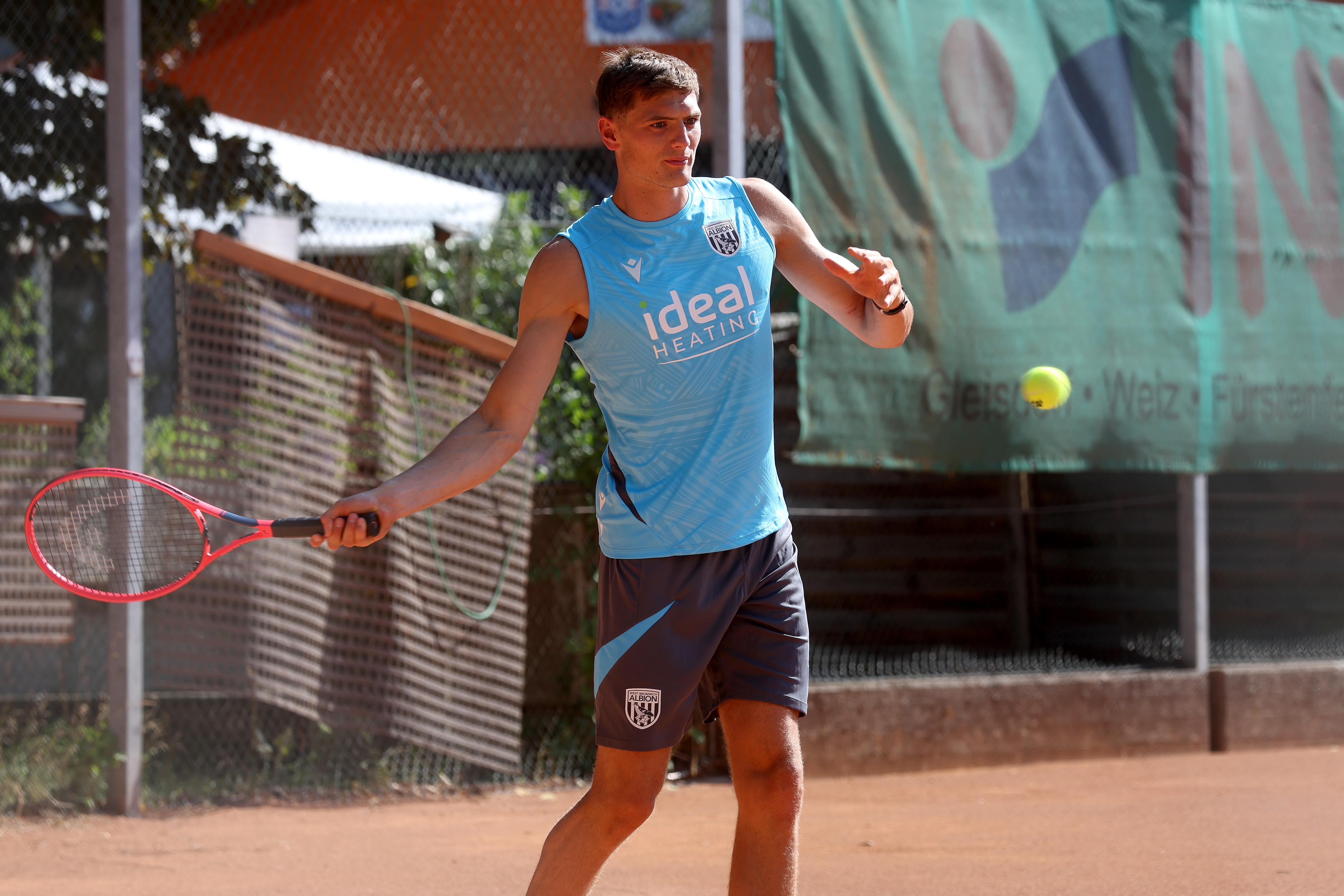 Caleb Taylor playing tennis