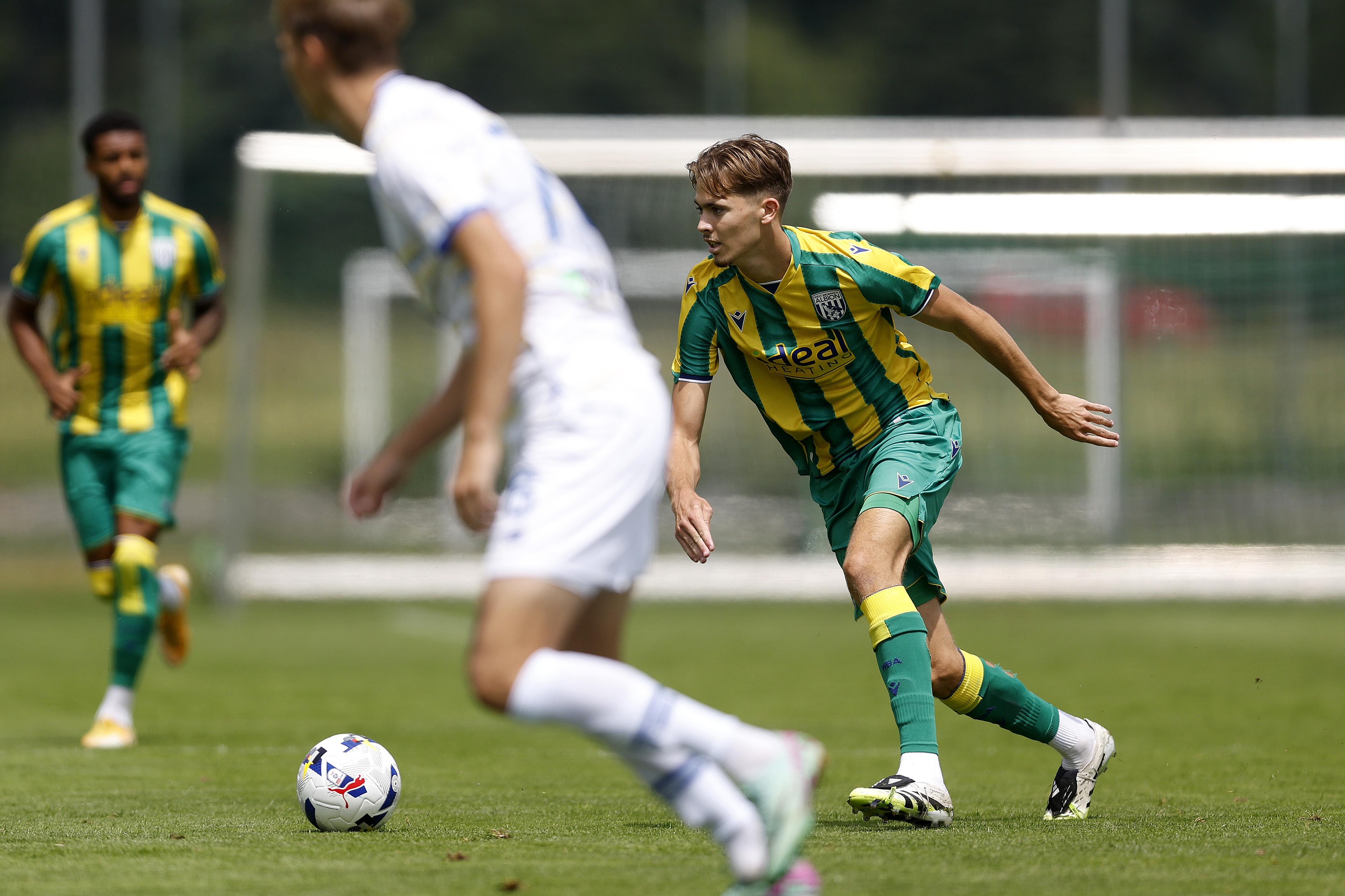 Isaac Price in action against Dynamo Kyiv in pre-season in Austria 