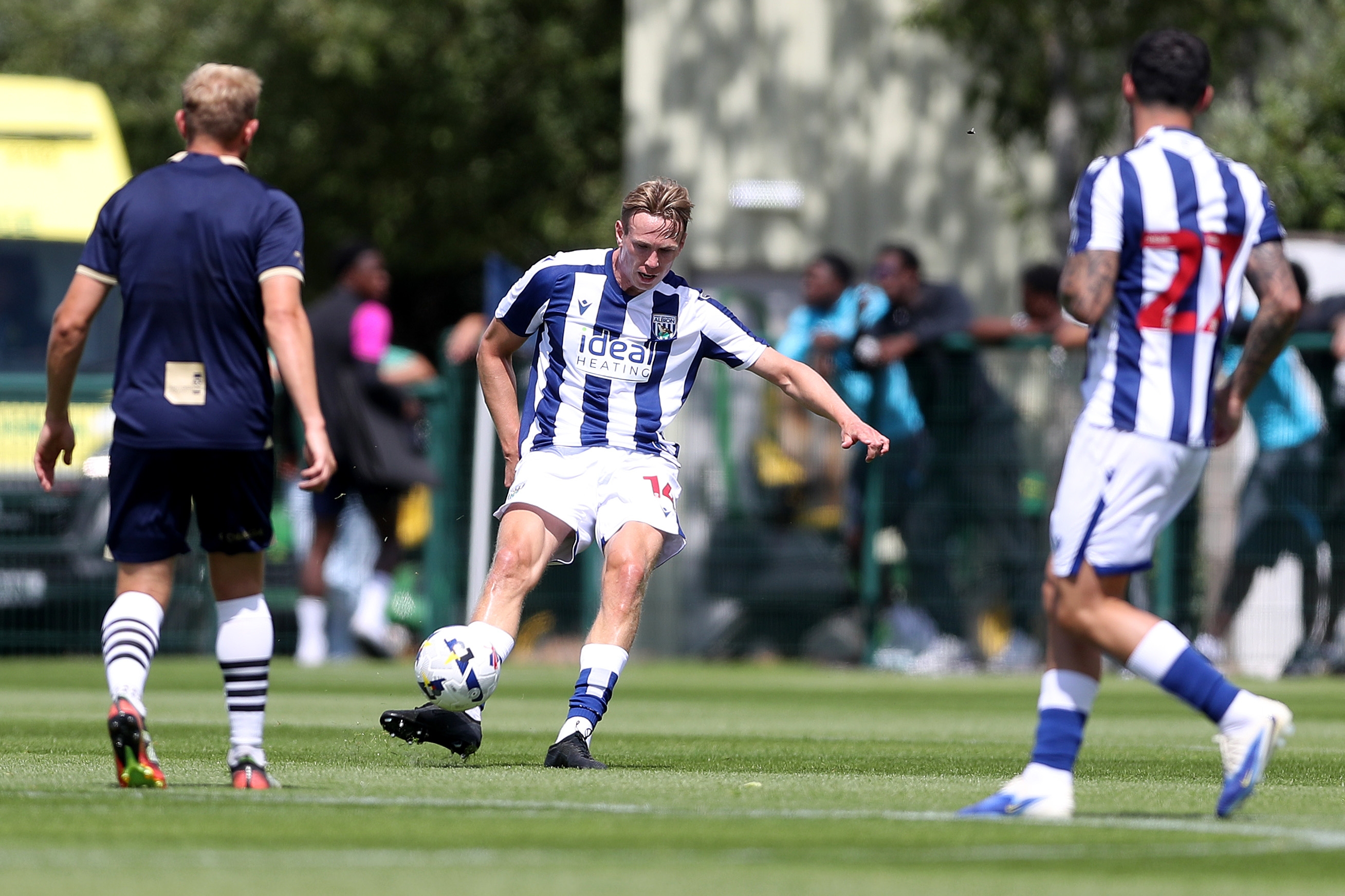 Torbjørn Heggem on the ball against Port Vale