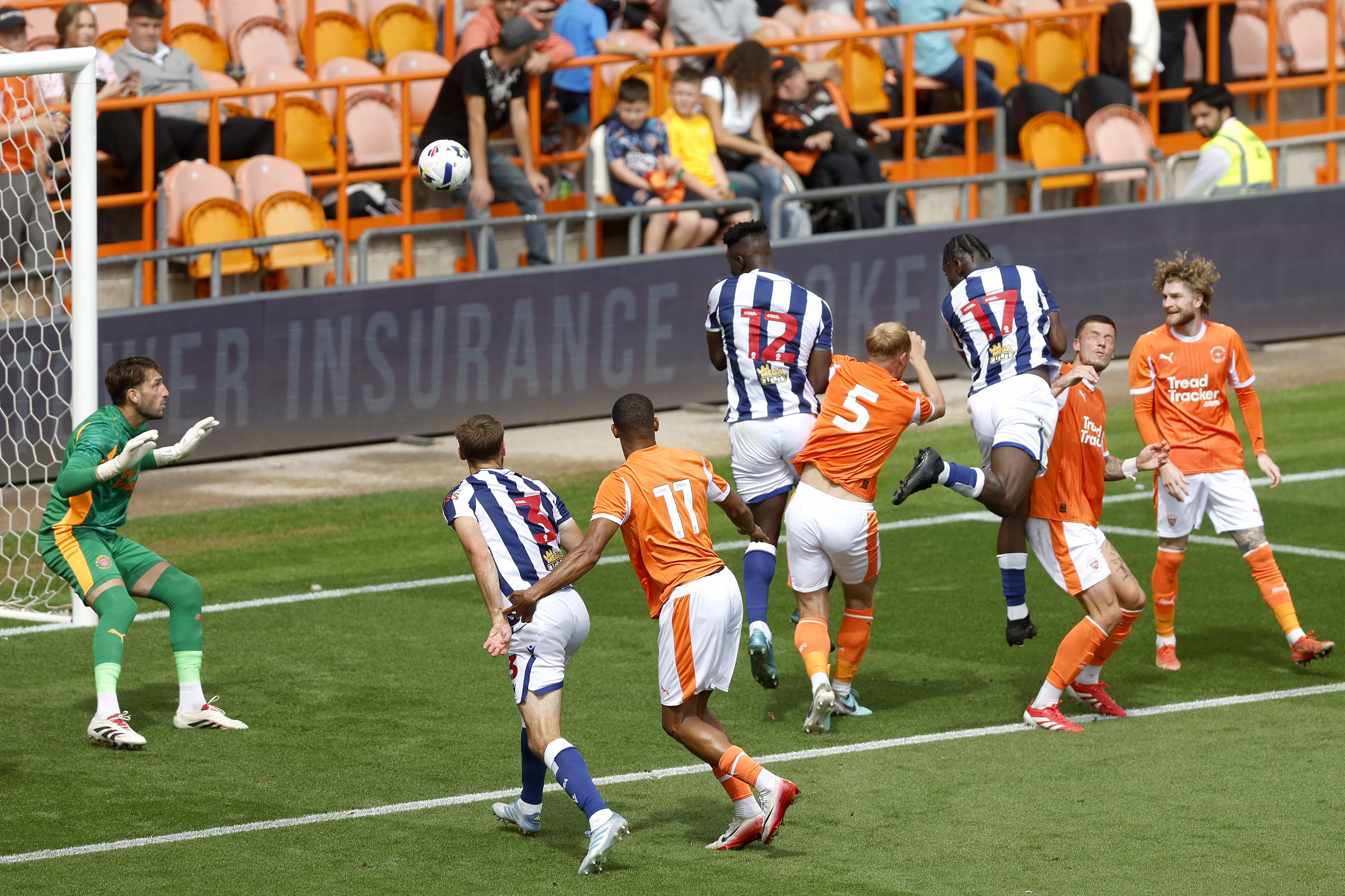 Ousmane Diakité heads home against Blackpool 