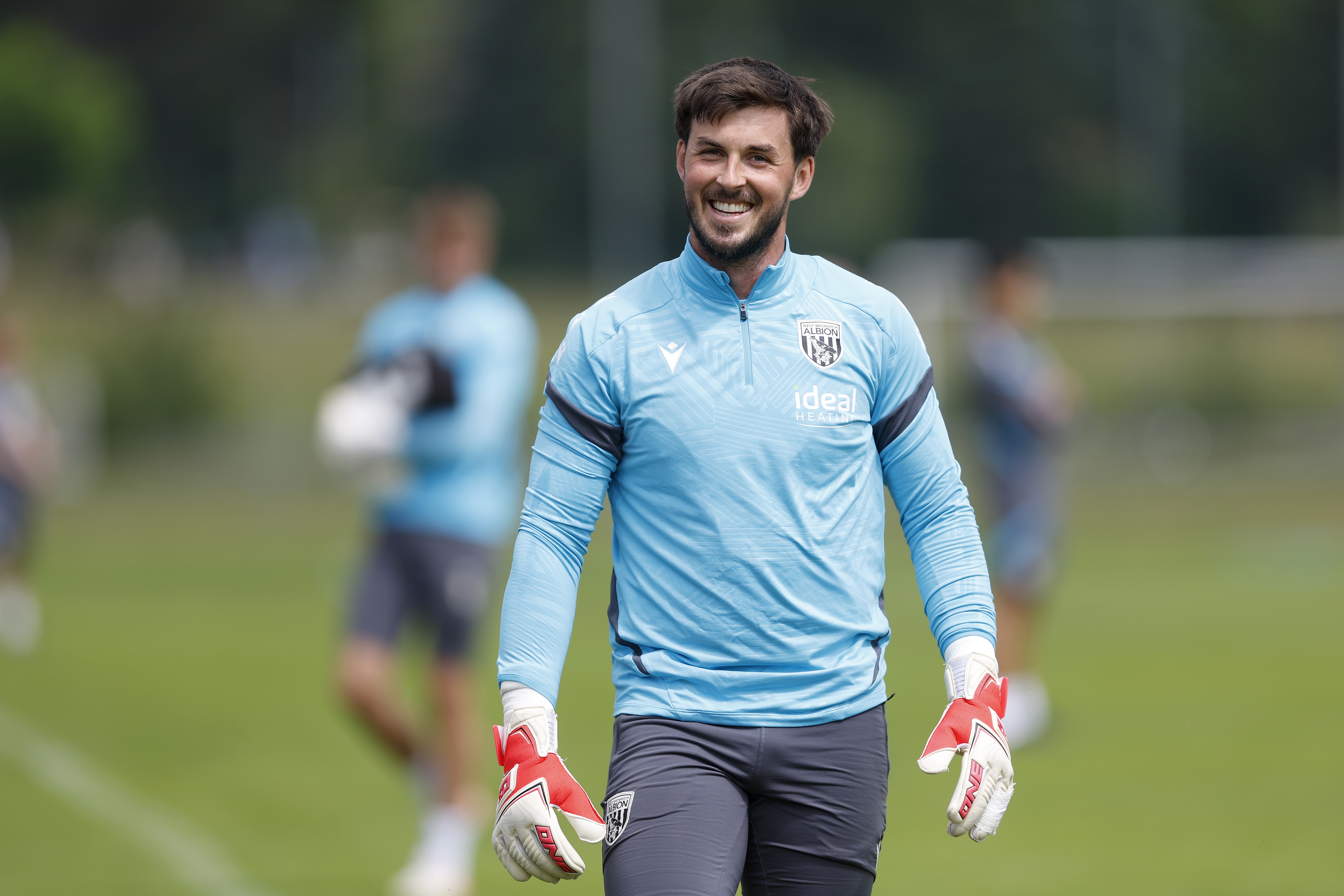 Joe Wildsmith smiling during a training session in Austria