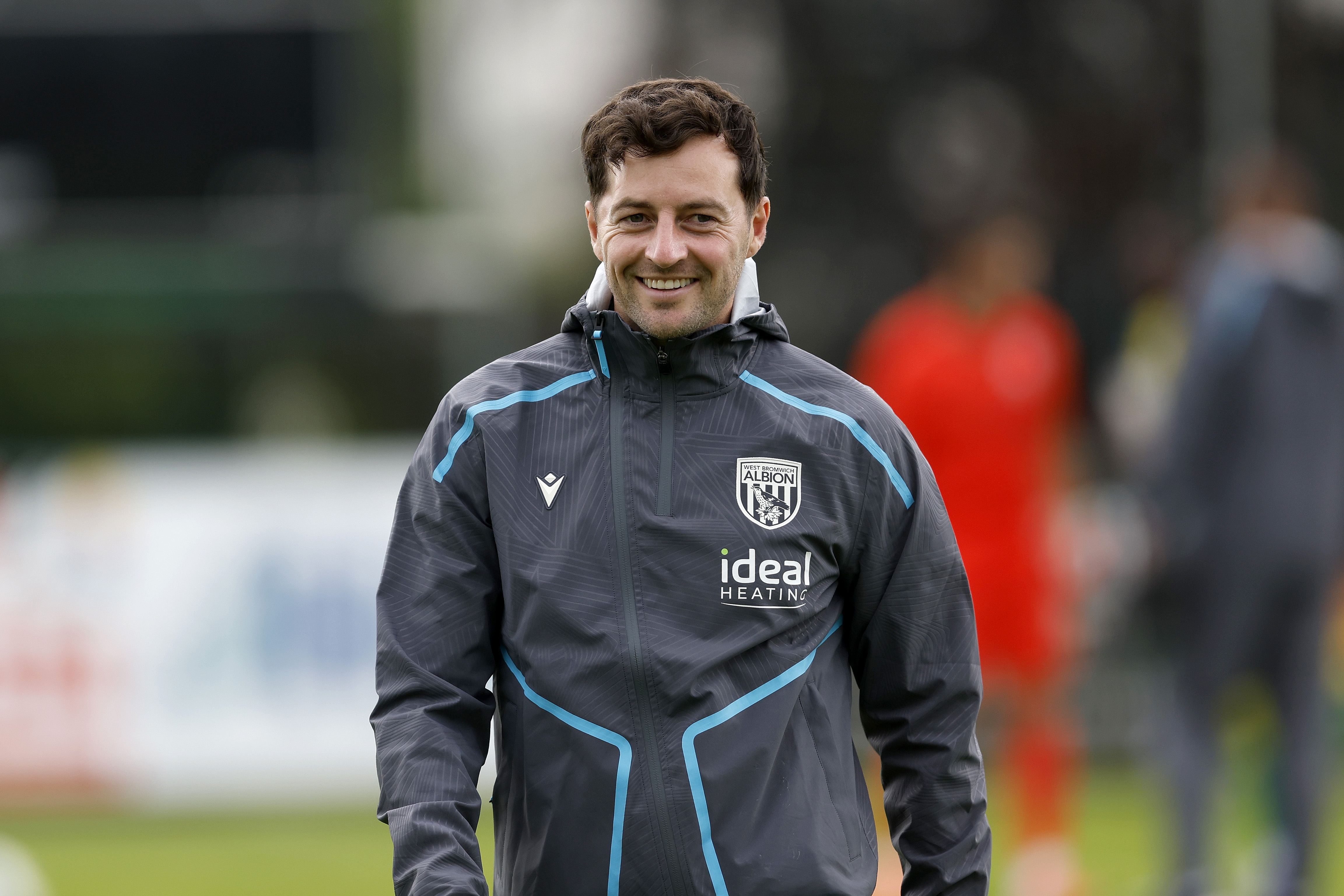 Ryan Mason smiling after Albion's game with Dynamo Kyiv 