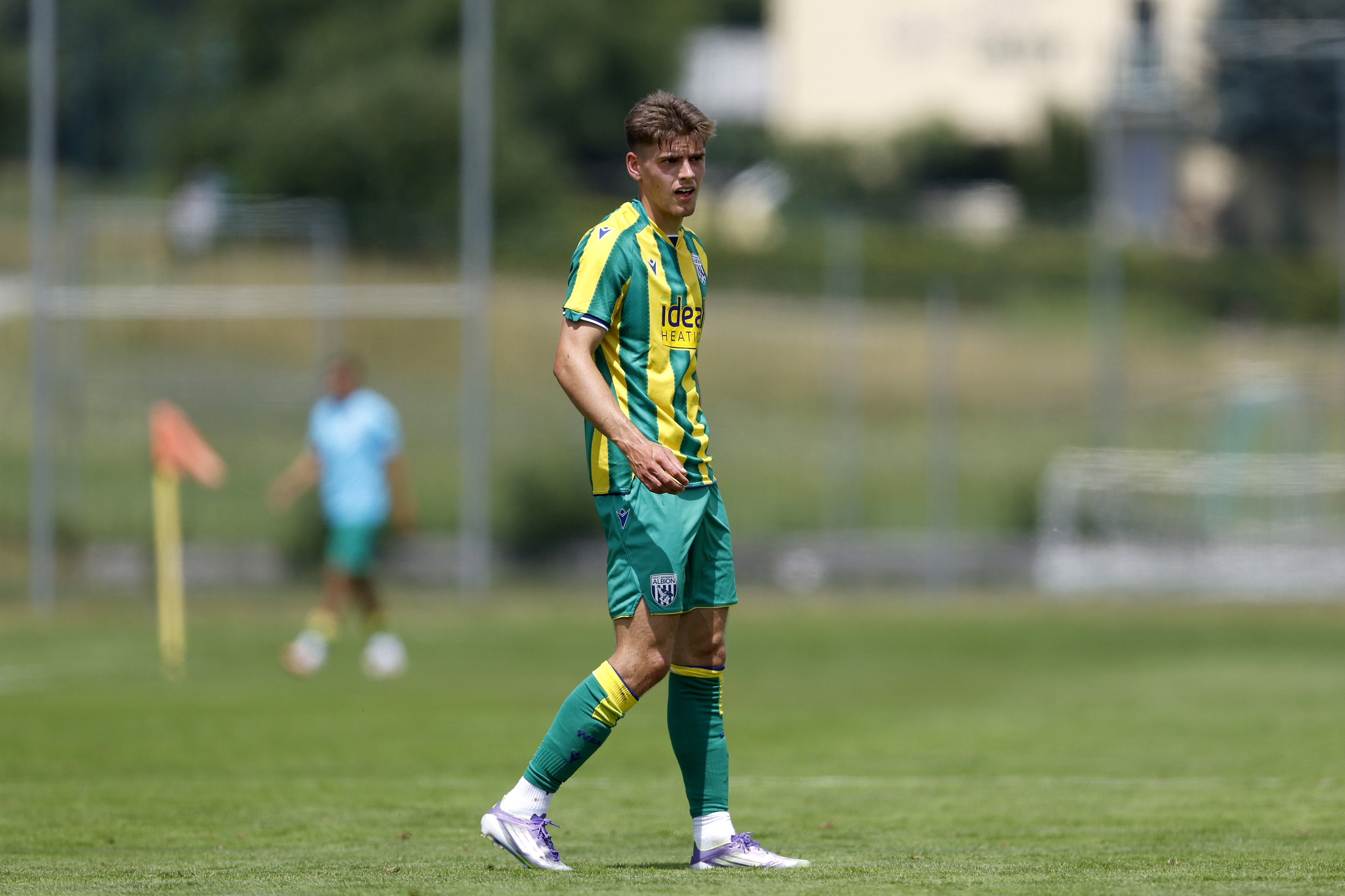 Tom Fellows in action against Dynamo Kyiv in pre-season in Austria 