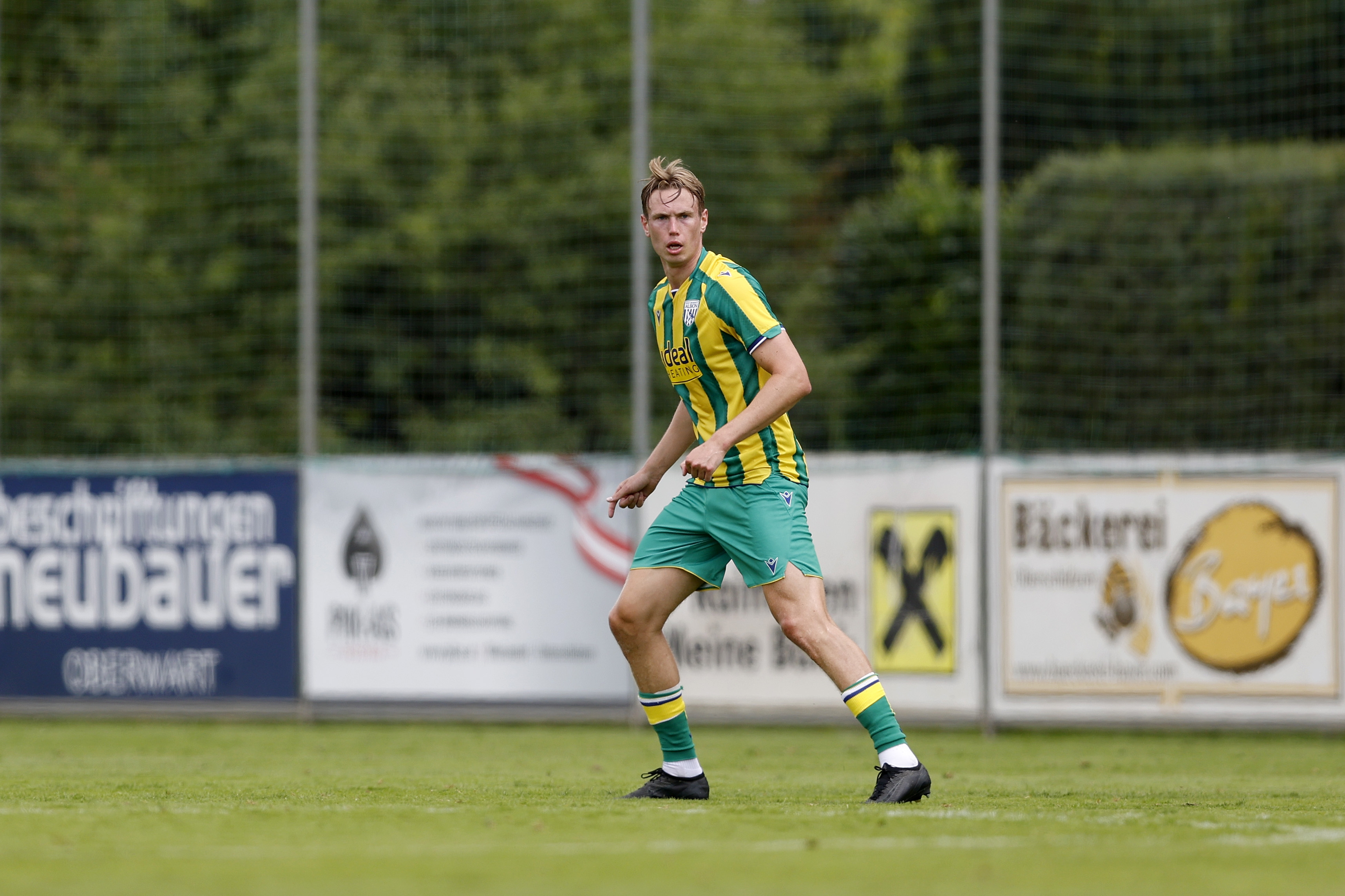 Torbjørn Heggem in action against Dynamo Kyiv in pre-season in Austria 