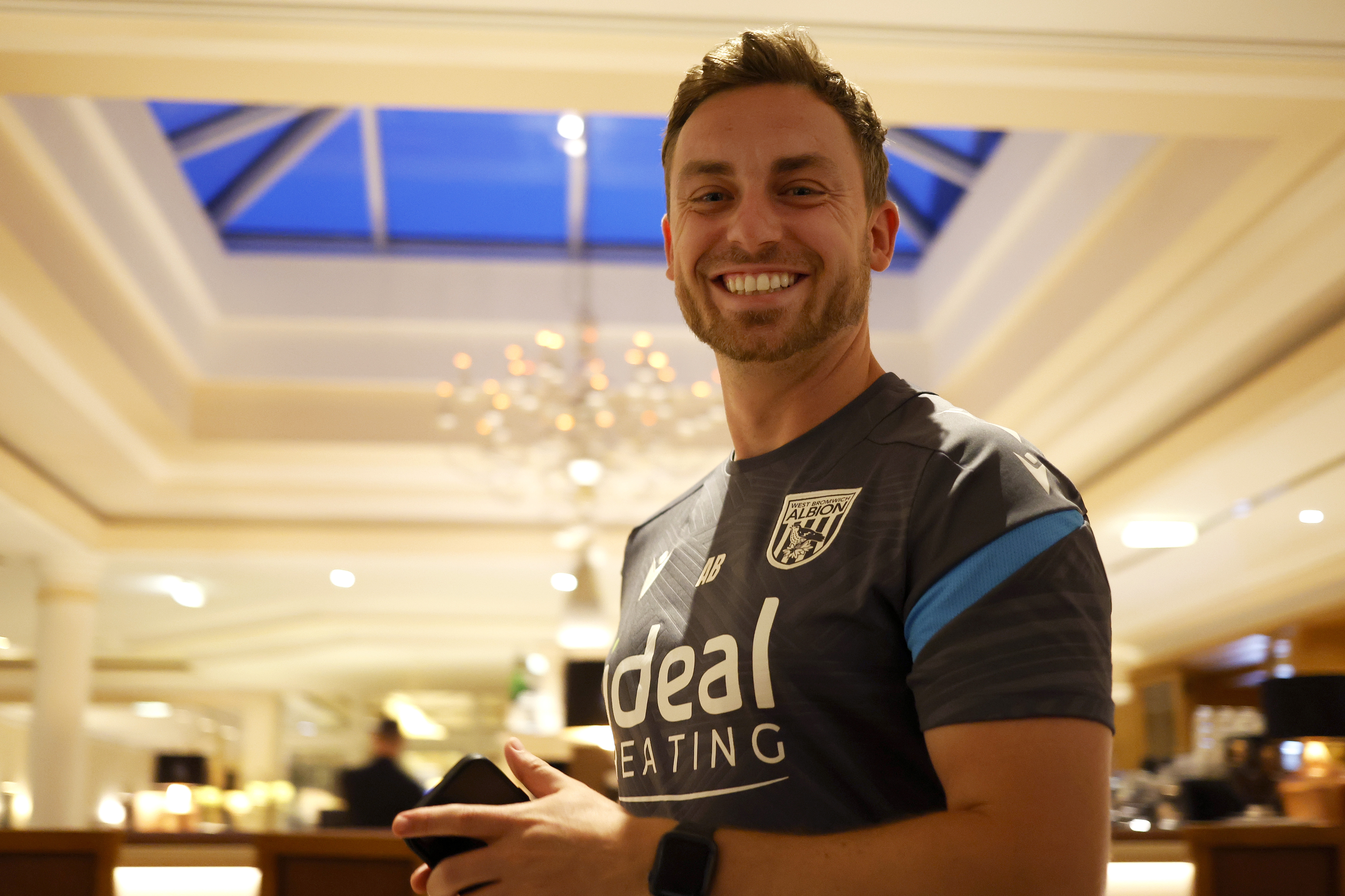 Albion physio Adam Bending smiling at the camera