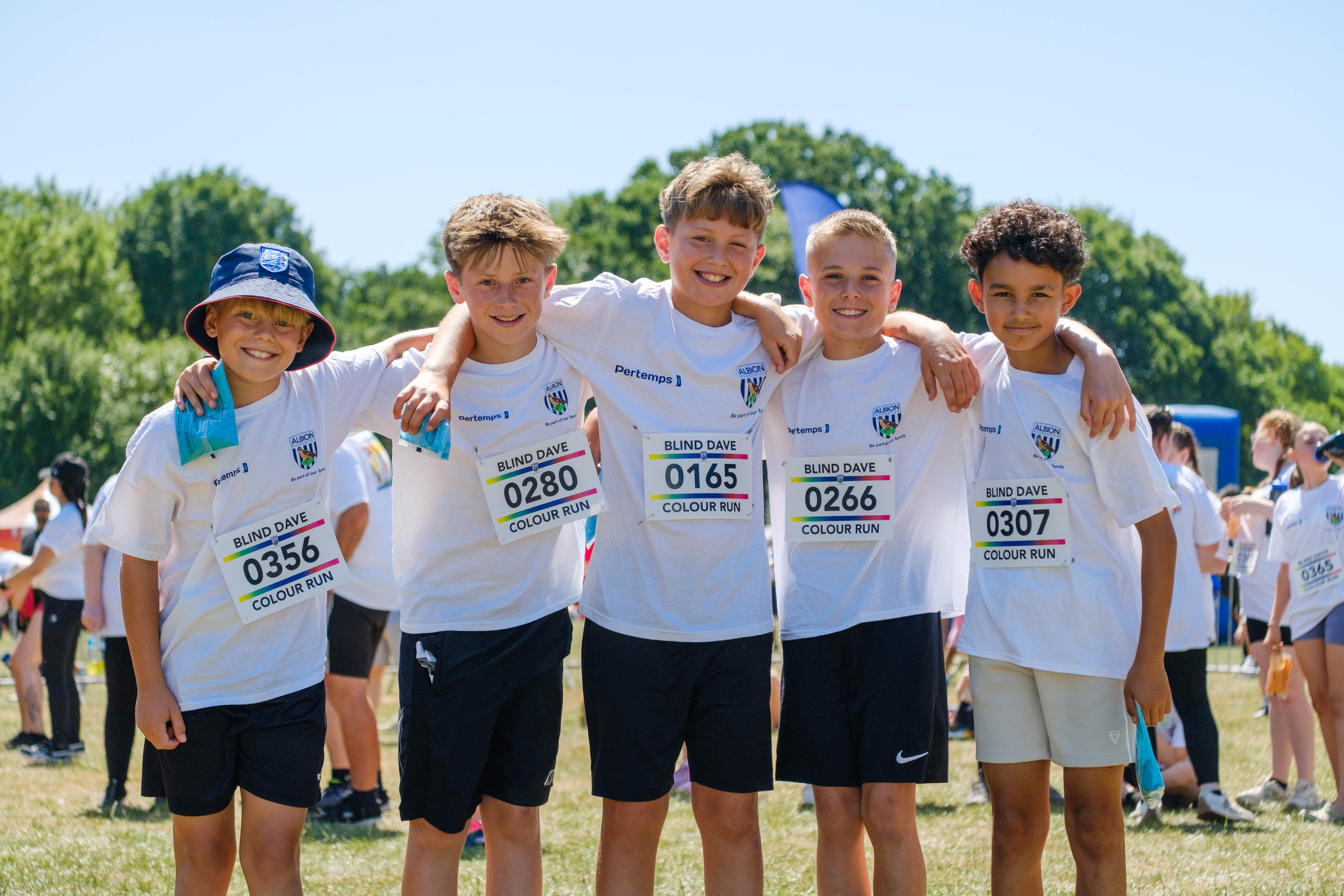 Members of our MJPL players (5), arm in arm.