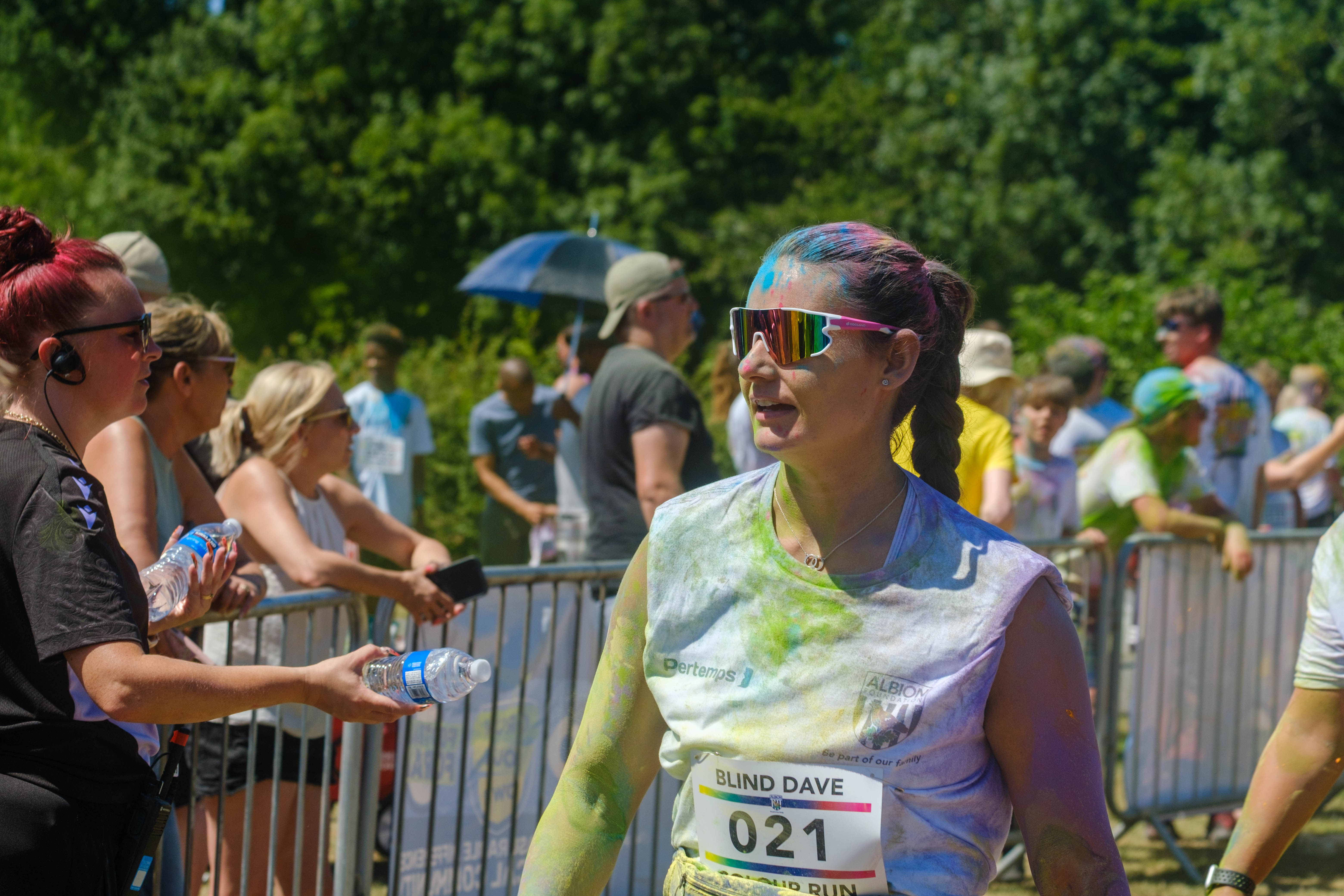 Close up of runner 021