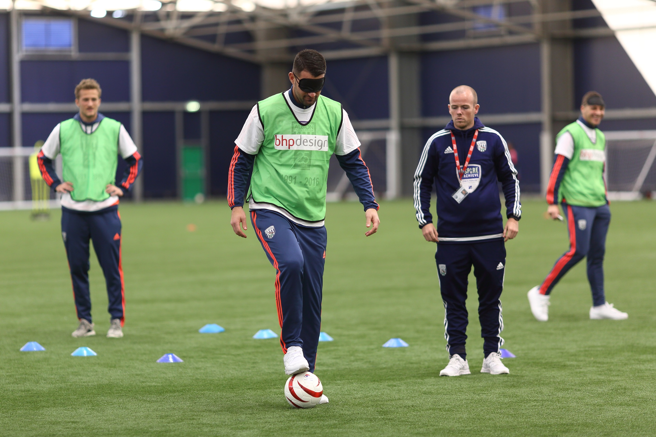 Adrian Dove with the Albion first team in 2015/16.