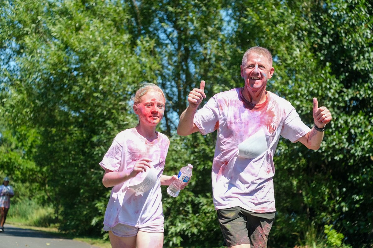 Colour Run runners.