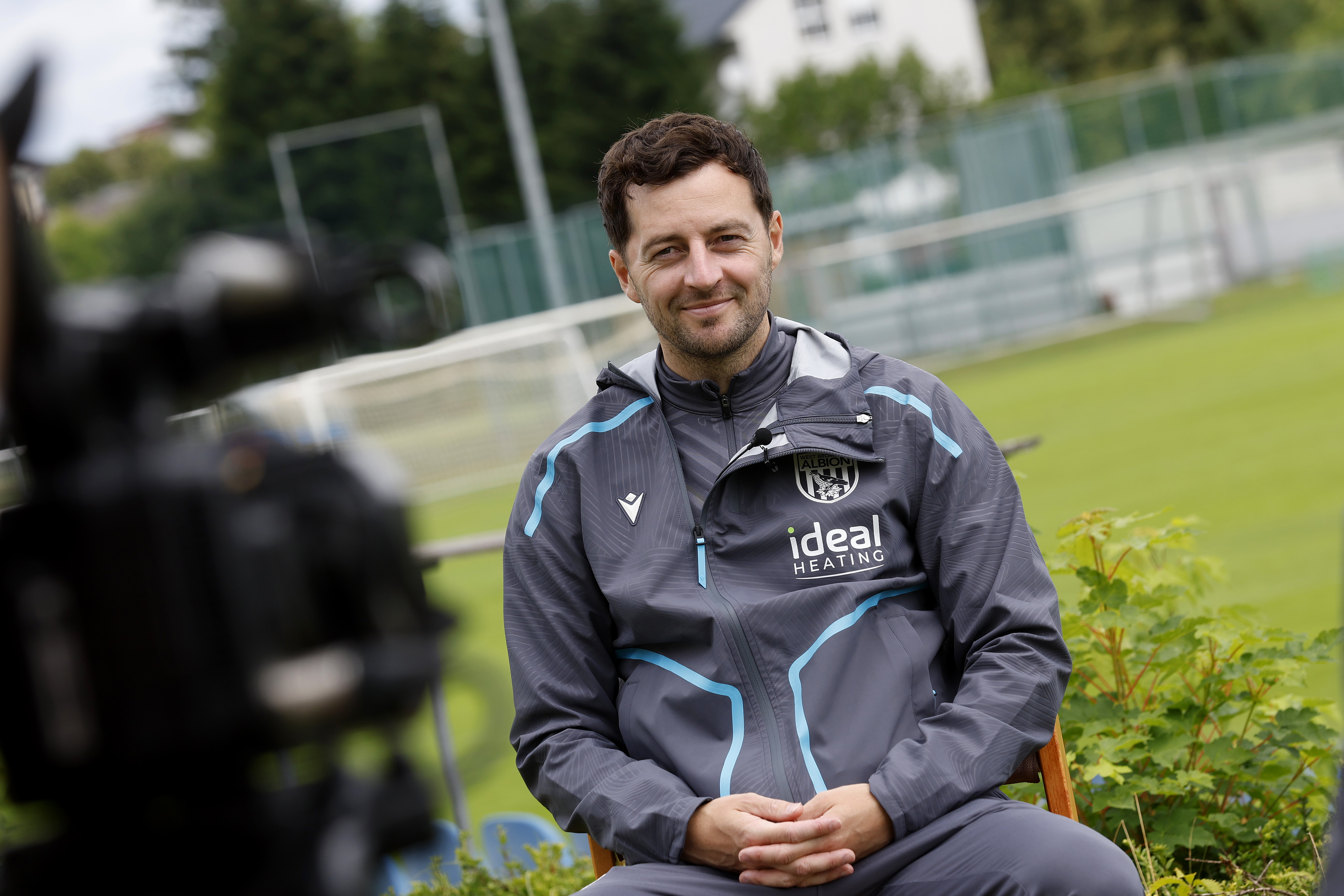 Ryan Mason is interviewed by WBA TV in Austria 