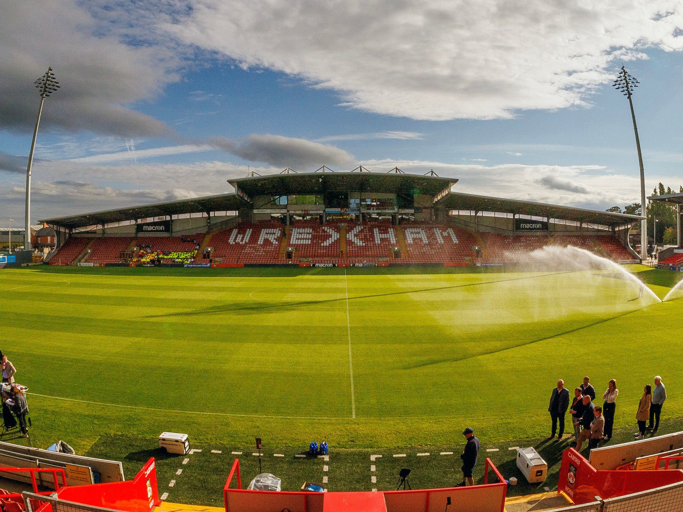 A general view of Wrexham's Racecourse ground