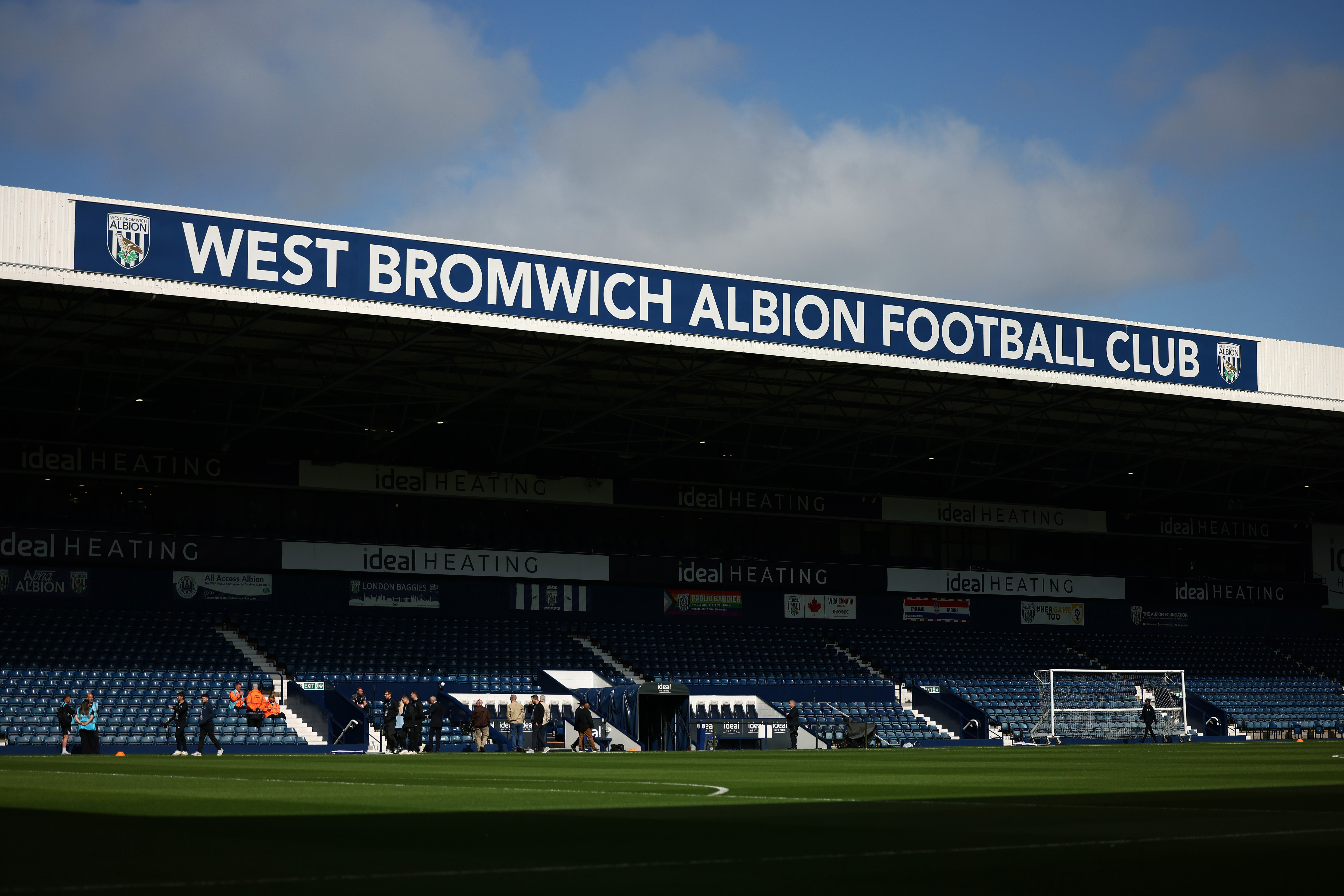 A general view of The Hawthorns and the West Stand in particular