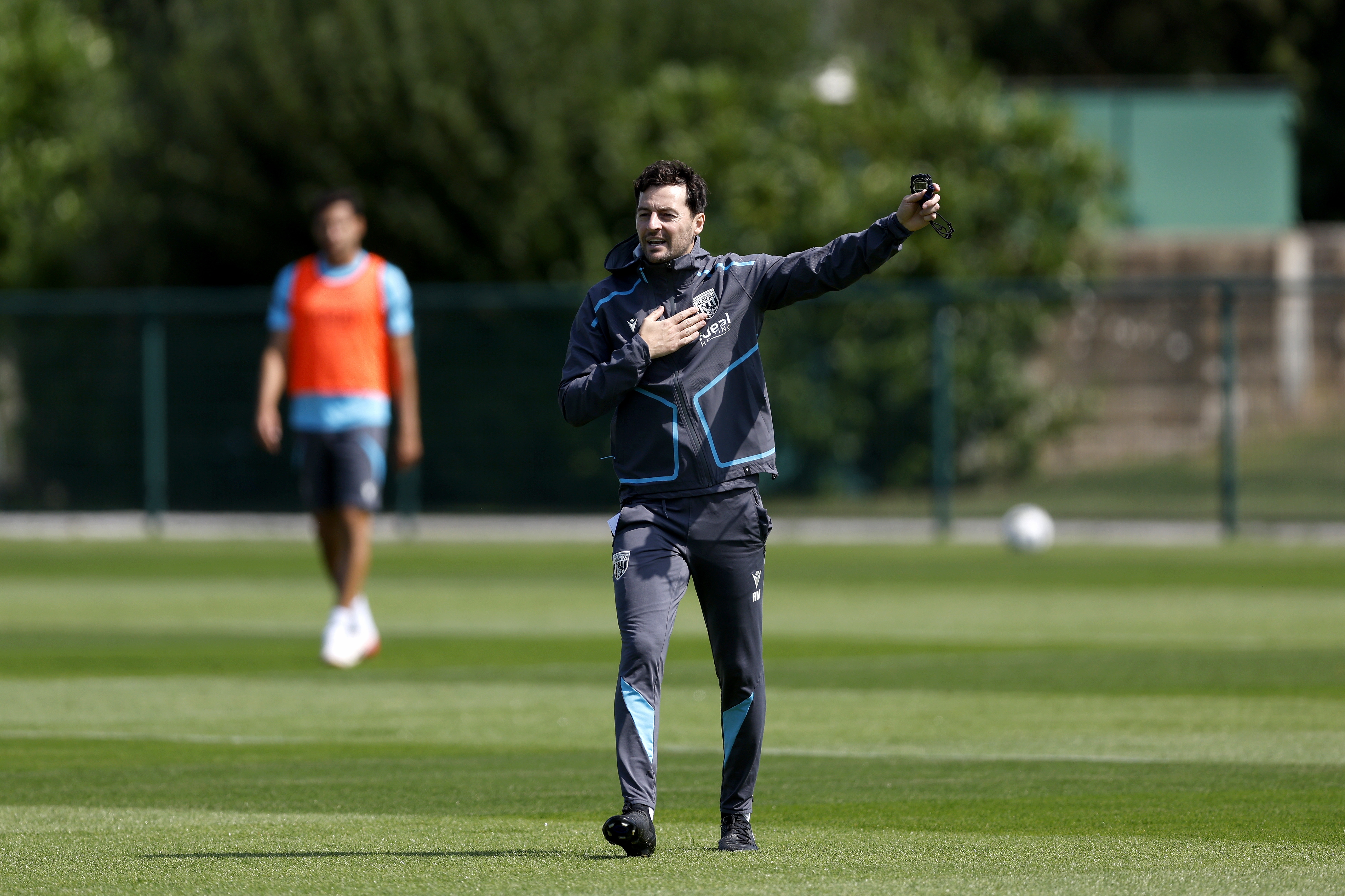 Albion players in training.