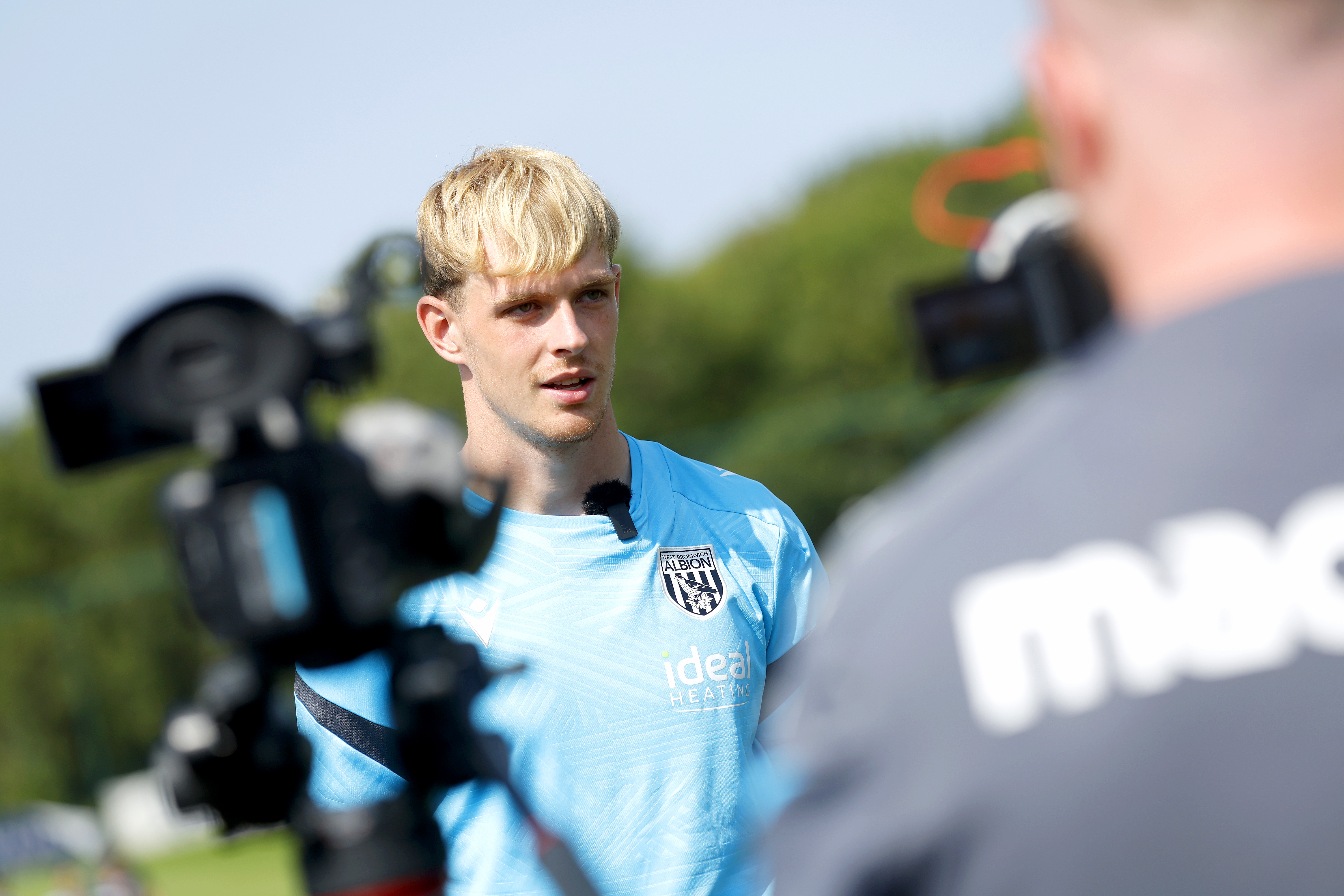 Toby Collyer is interviewed by WBA TV 