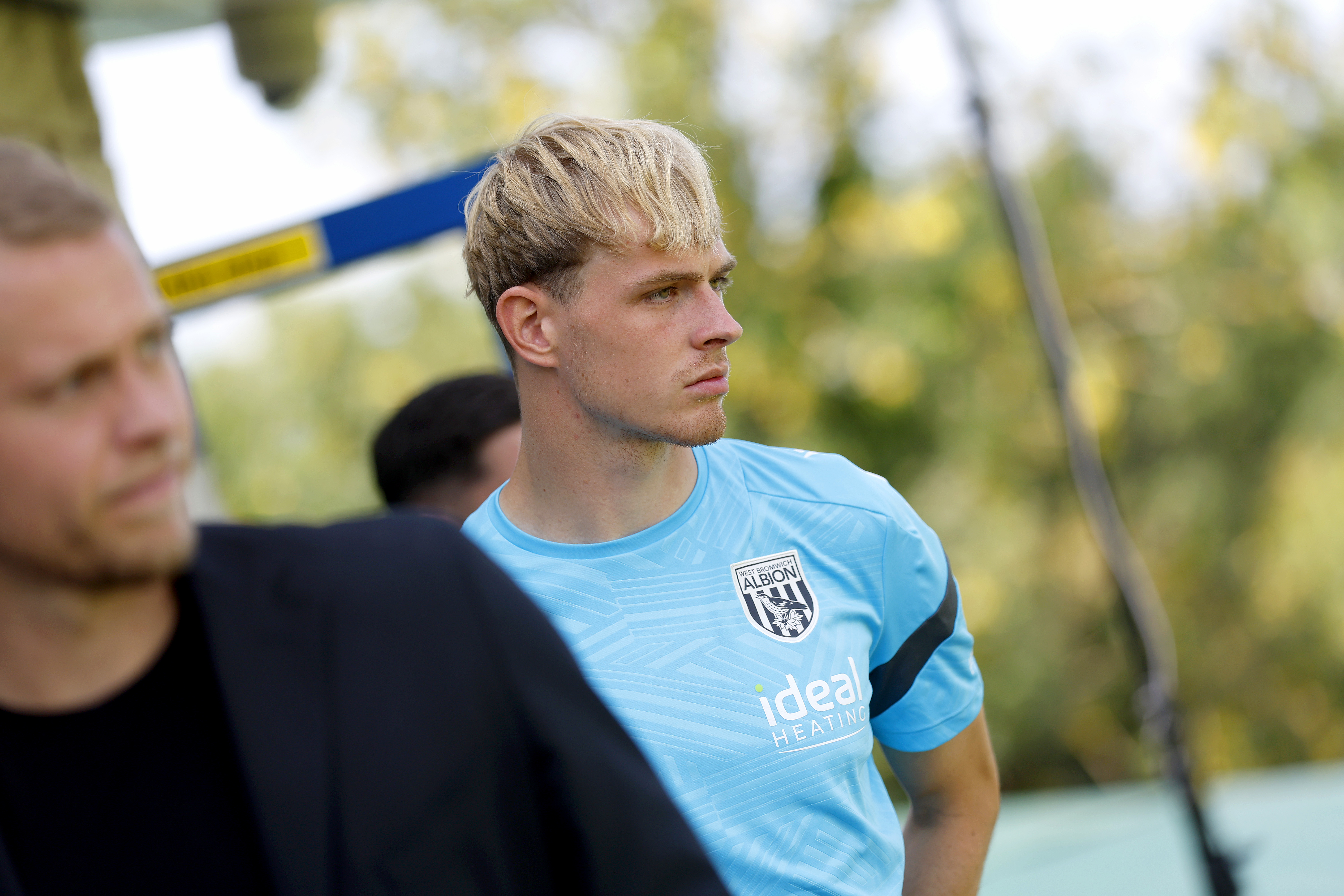 Toby Collyer watching training 